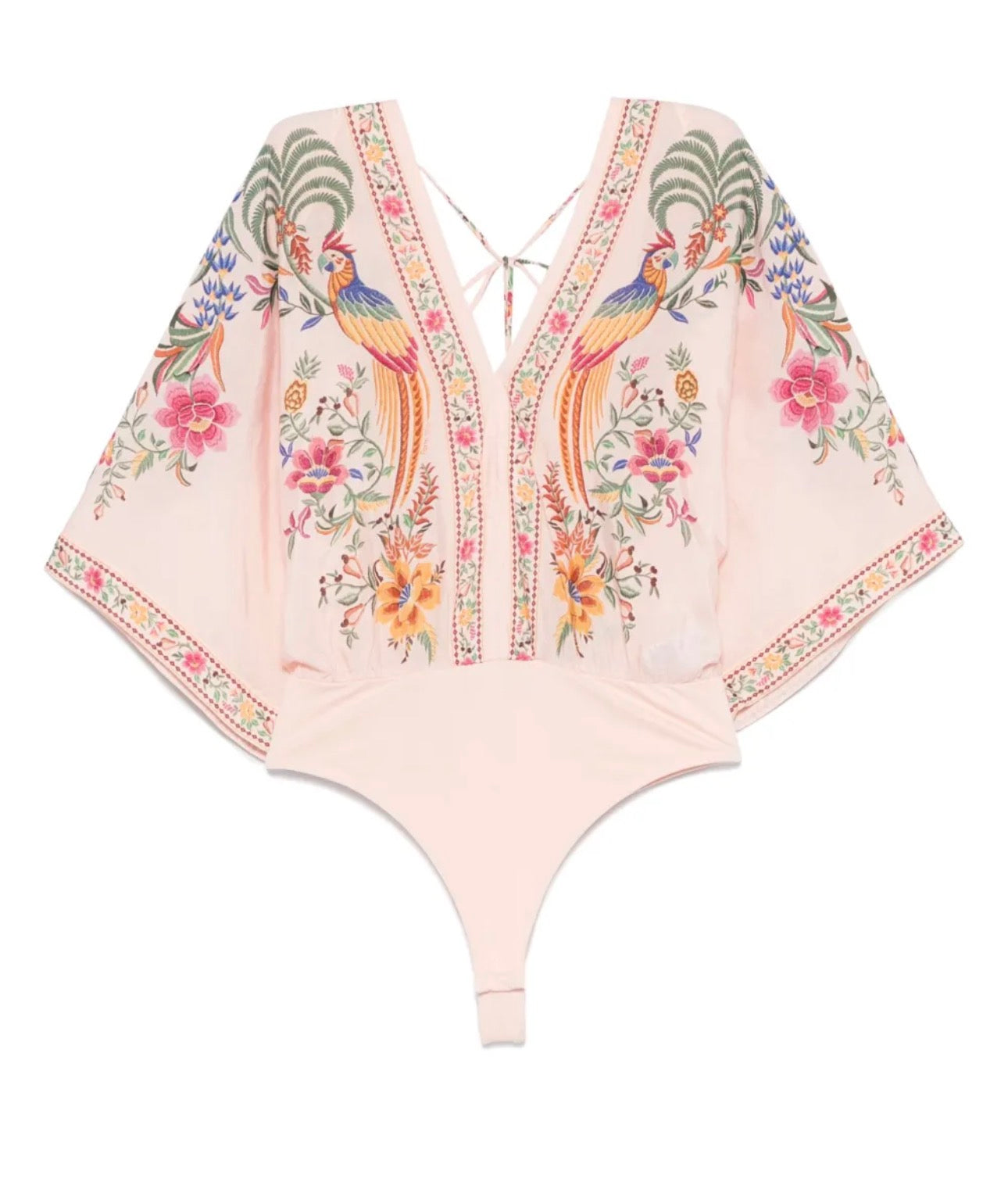 Farm Rio Delicate Forest Pink Bodysuit