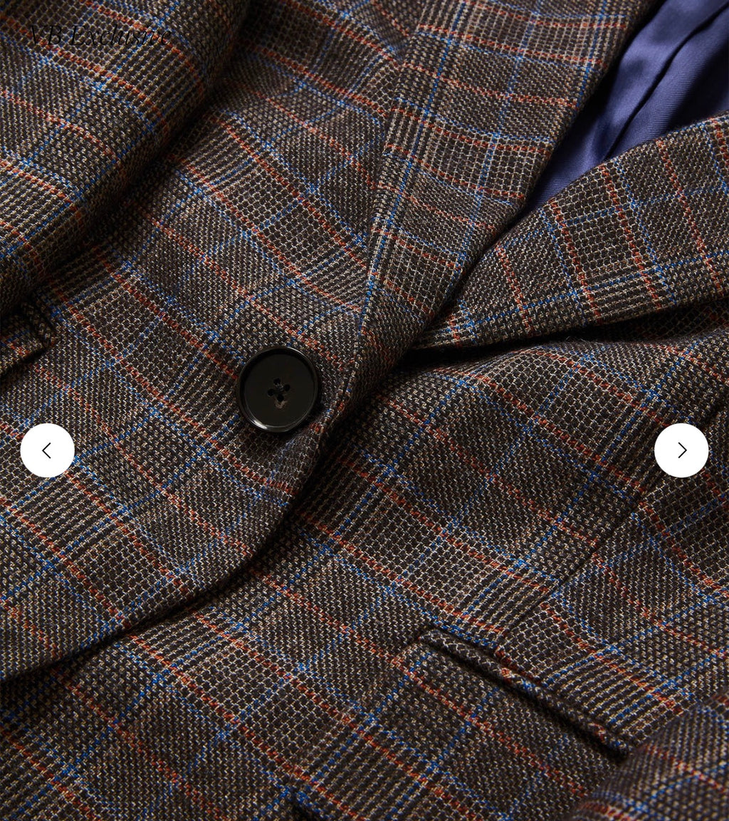 Veronica Beard Tyra Plaid Dickey Jacket