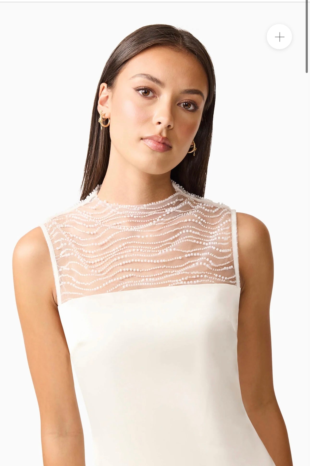 NWT Elliatt - Margot Satin Gown in White