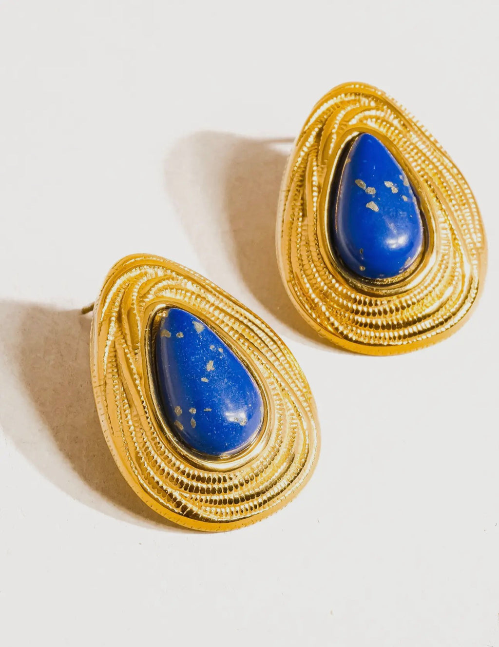 Vintage Blue Stud Earrings