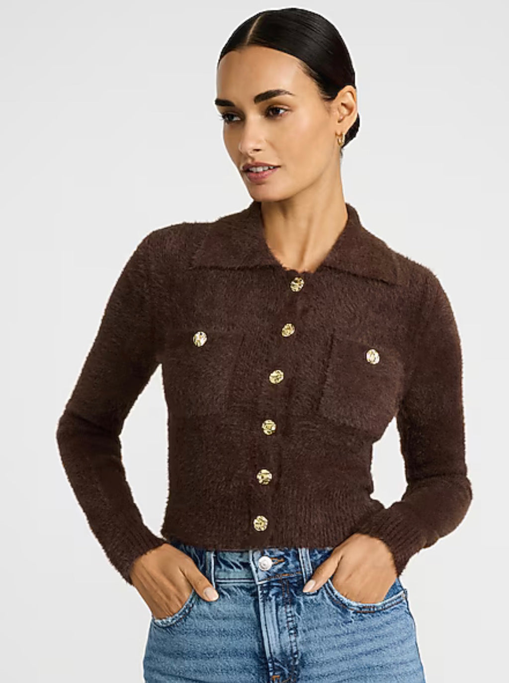 Brown Fuzzy Sweater
