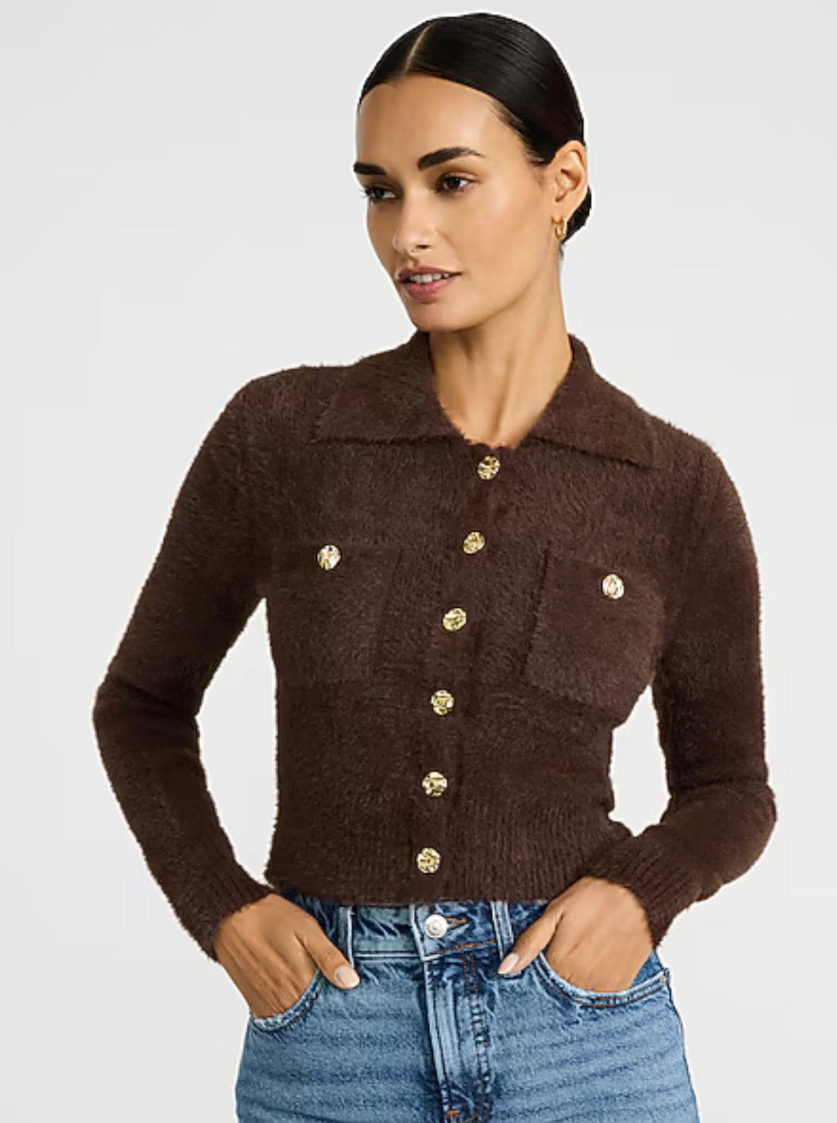 Brown Fuzzy Sweater