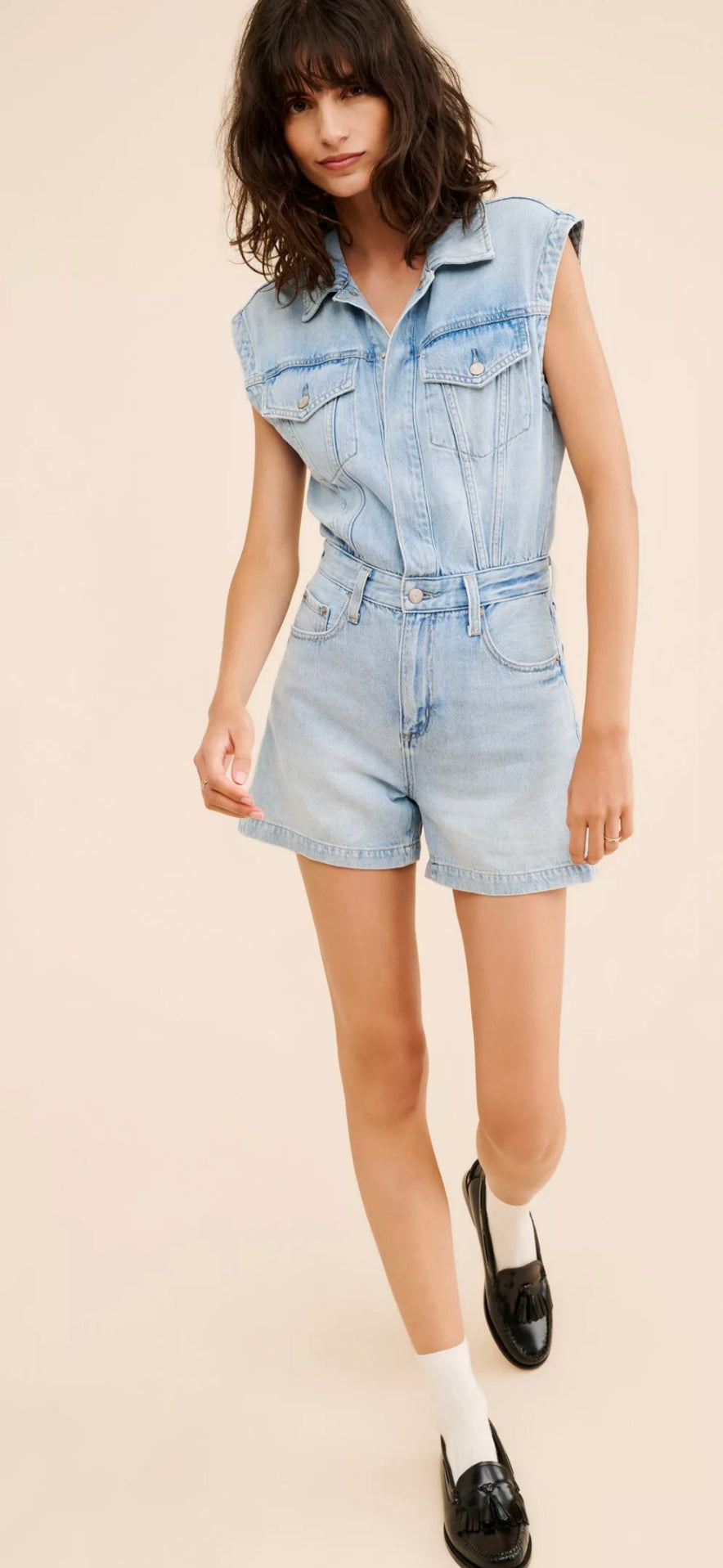 Pistola Denim Romper