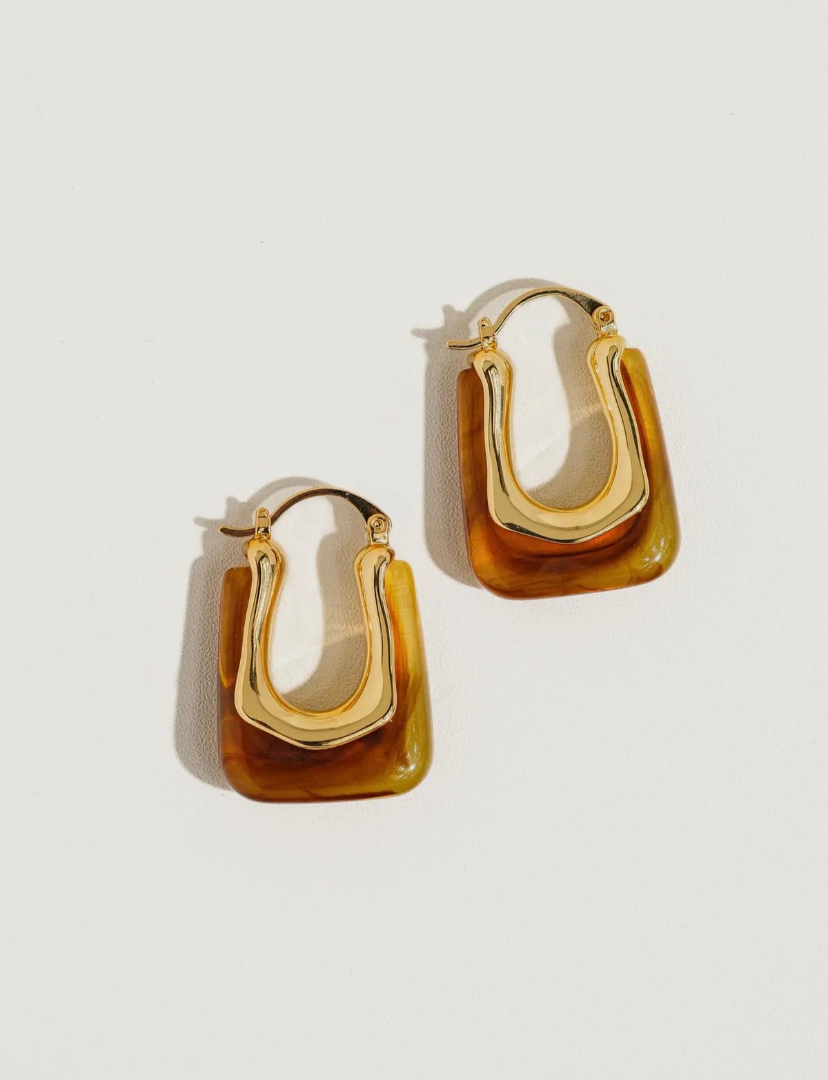 Gold U-Shaped Boho Earrings