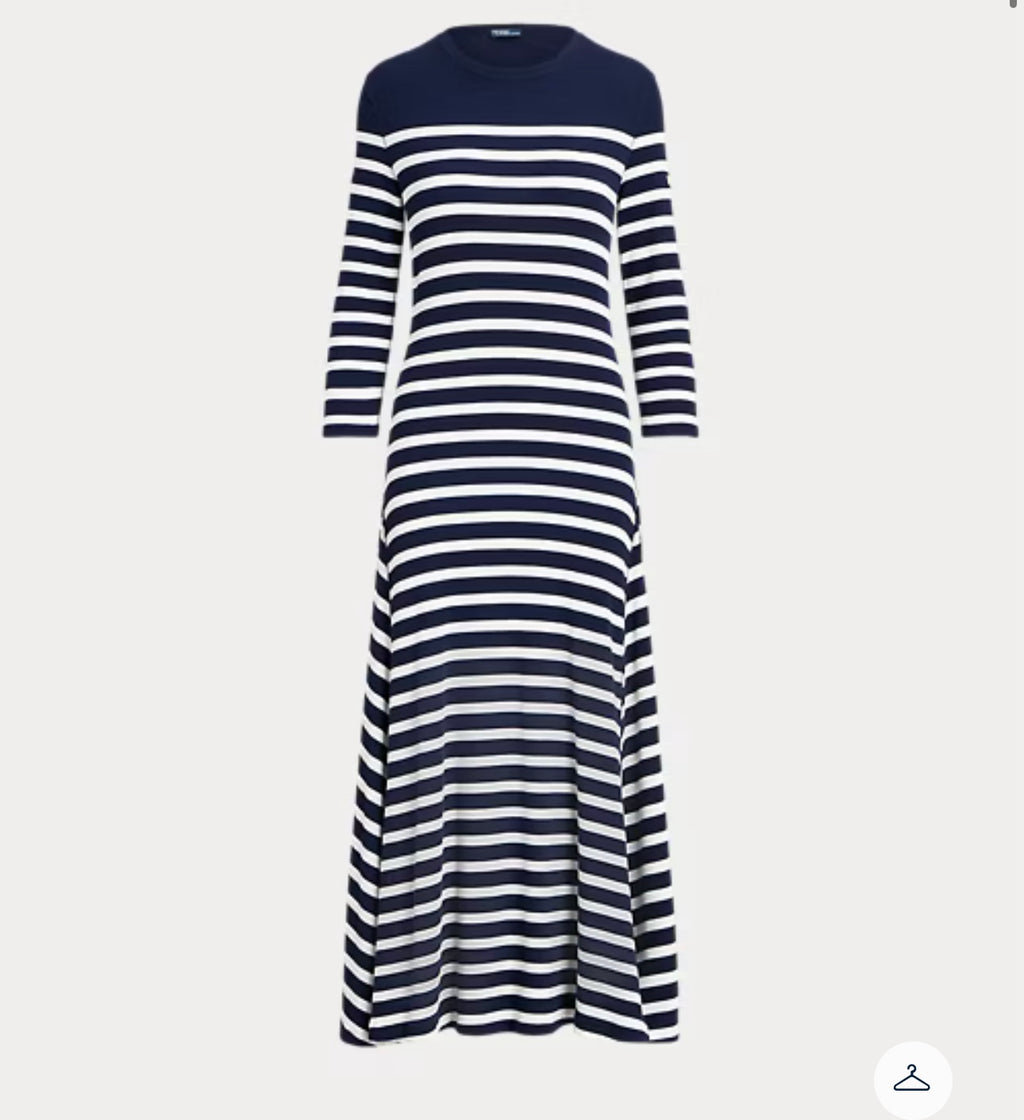 Ralph Lauren Striped Waffle Knit Dress