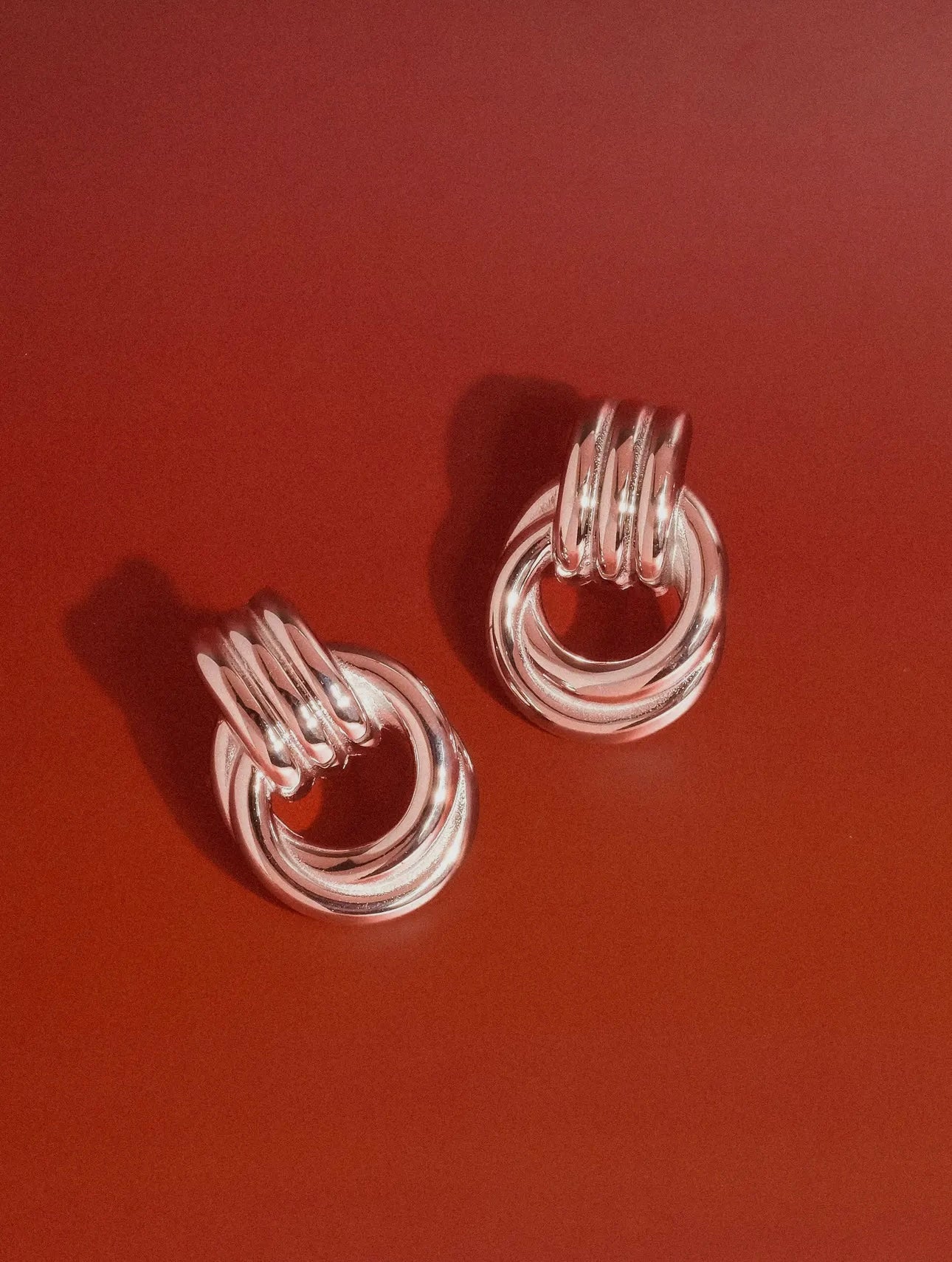 Silver Wanda Hoop Earring