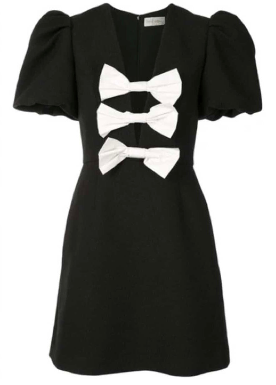 Rebecca Vallance Black and White Bow Dress