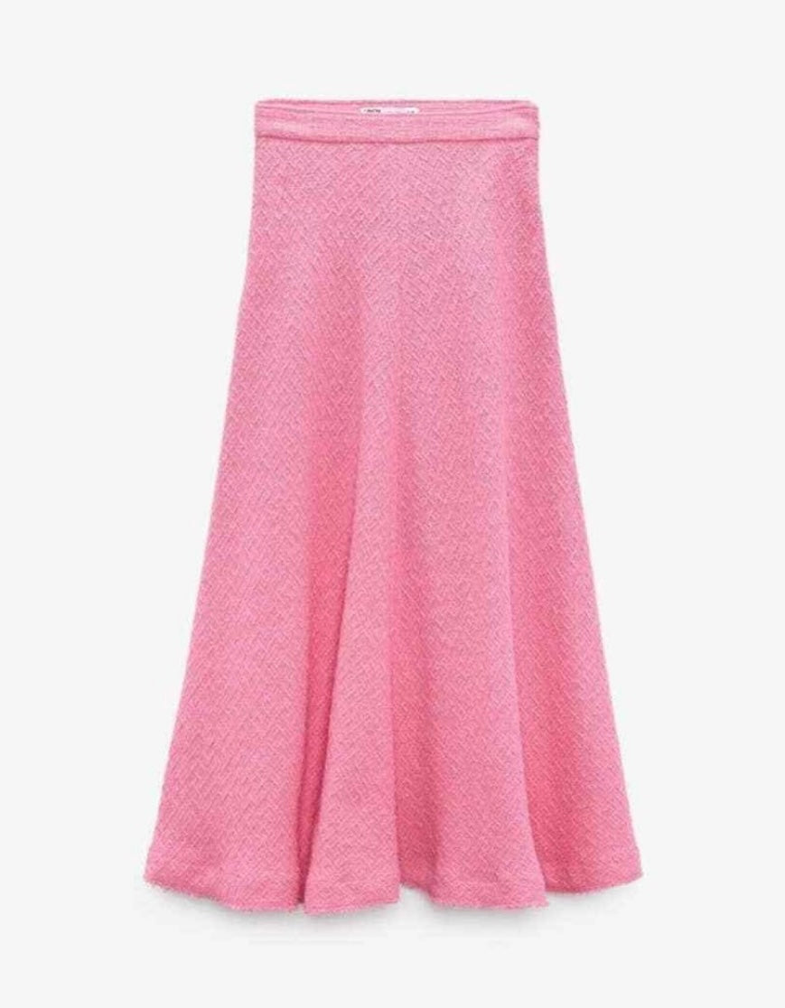 Zara Tweed midi skirt