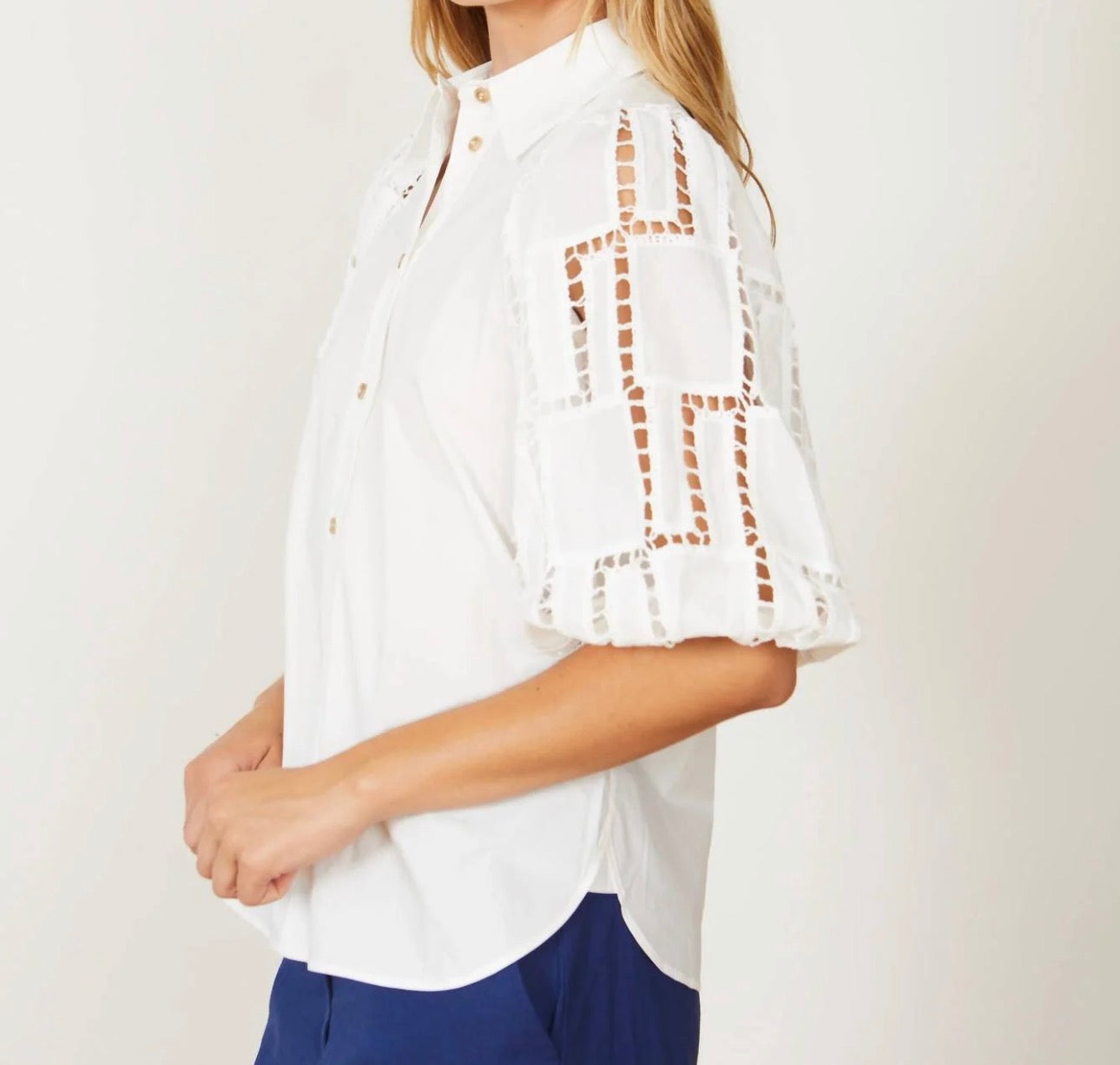 NWT Caballero Mae Ivory Top