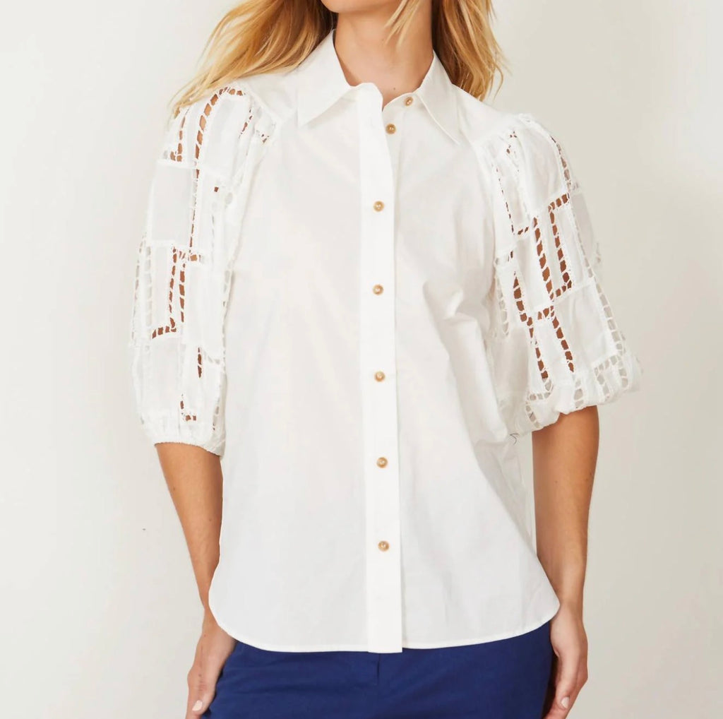NWT Caballero Mae Ivory Top