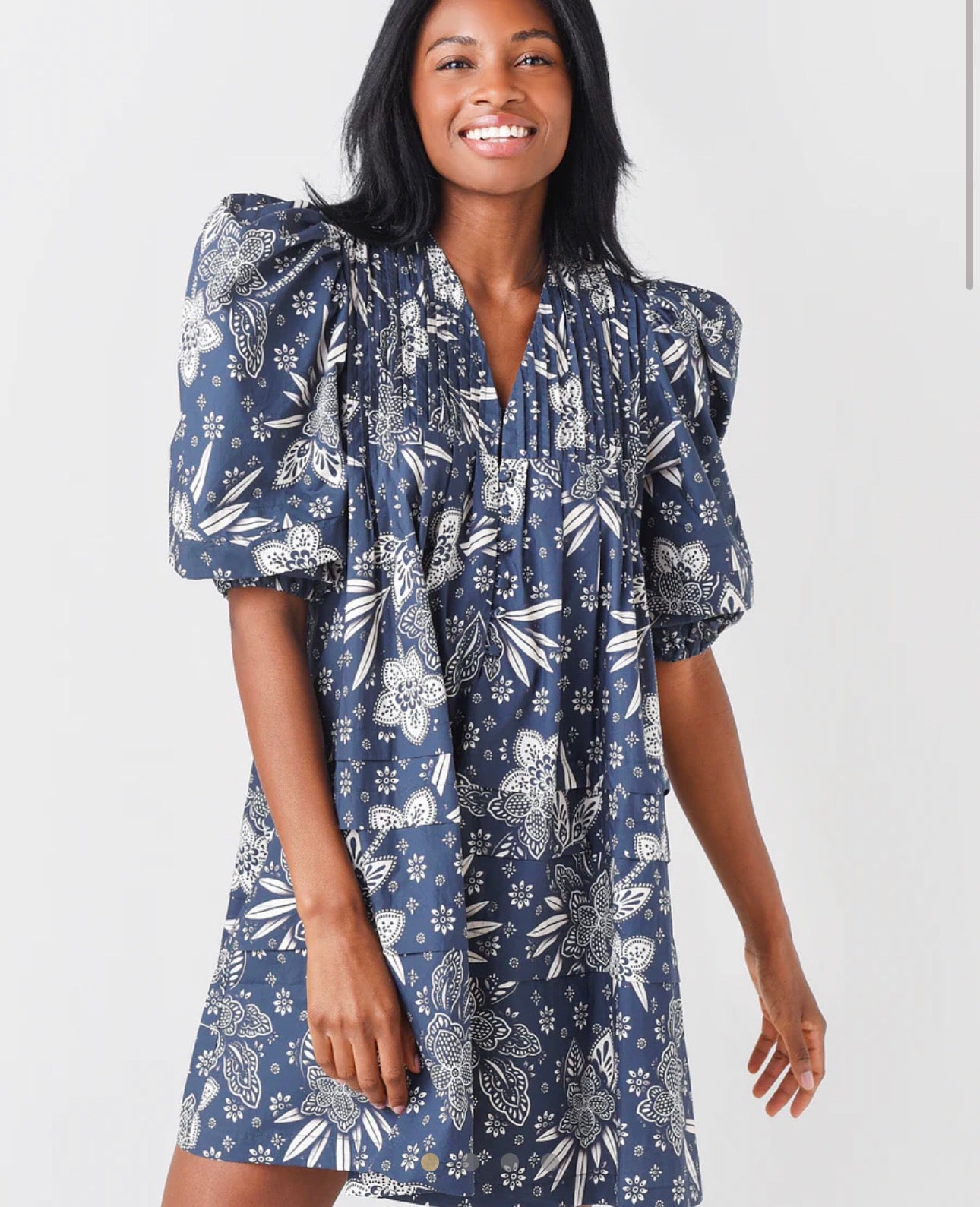 Hunter Bell Navy + White Jenkins Dress