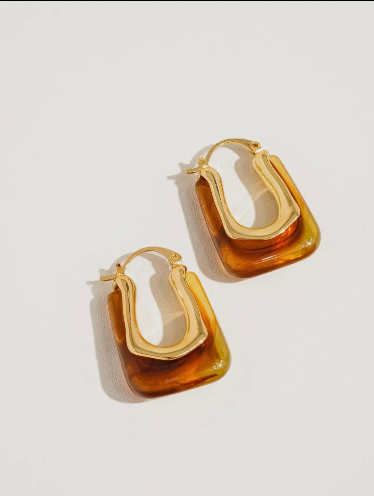 Gold U-Shaped Boho Earrings