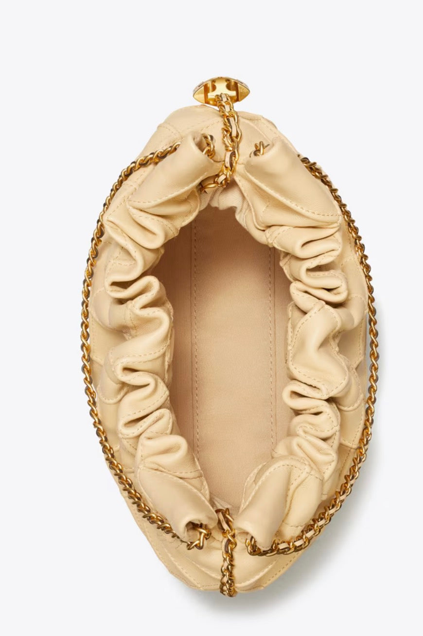 NWT MINI FLEMING SOFT HOBO BAG in Vanilla Soft Serve