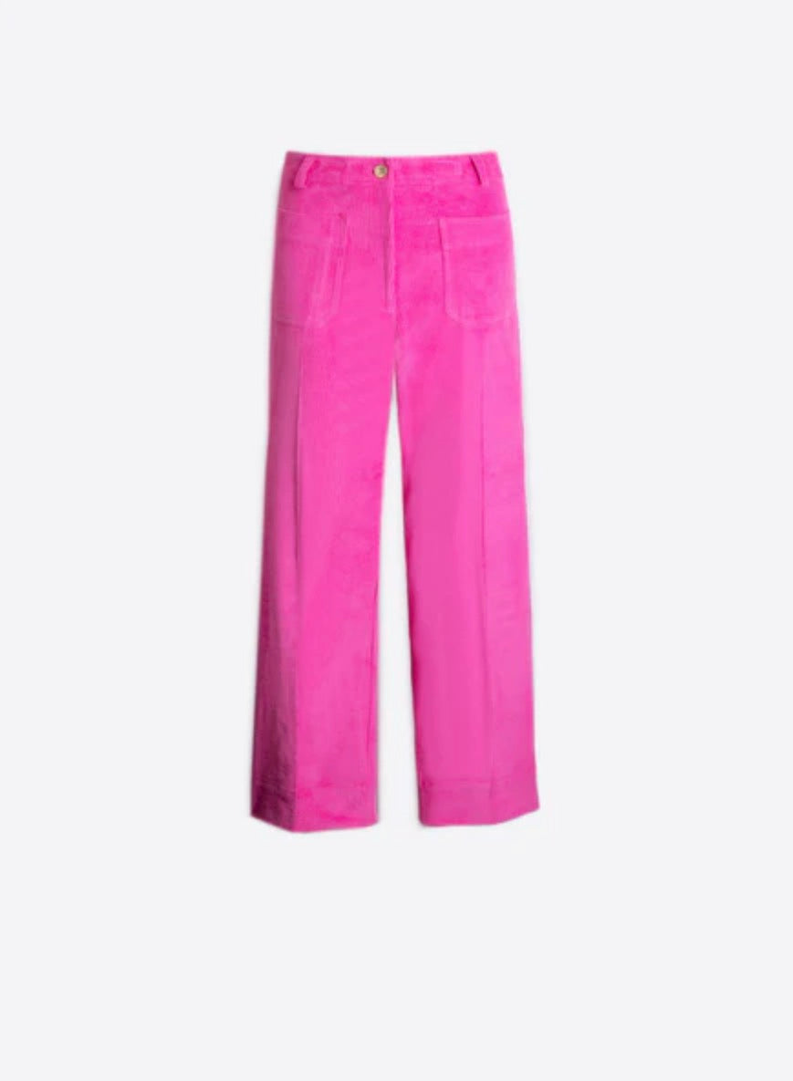 NWT Vilagallo Pink Corduroy Denim