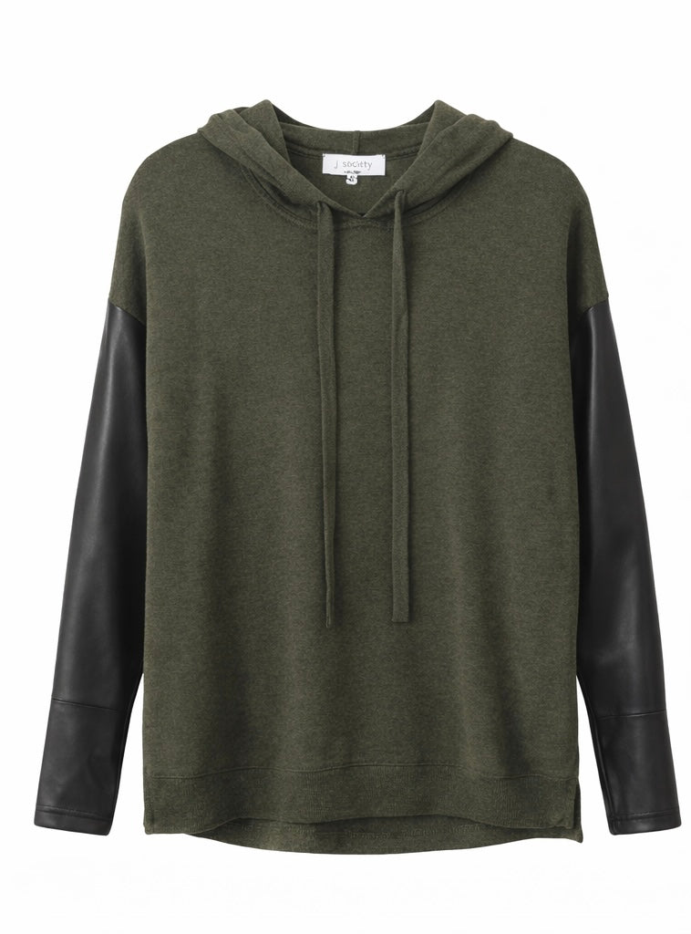 J. Society Army Green Hoodie