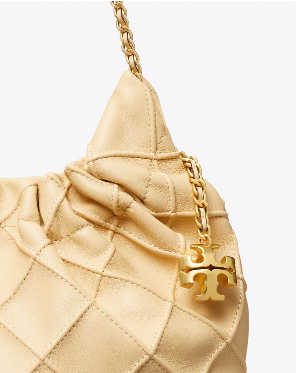NWT MINI FLEMING SOFT HOBO BAG in Vanilla Soft Serve