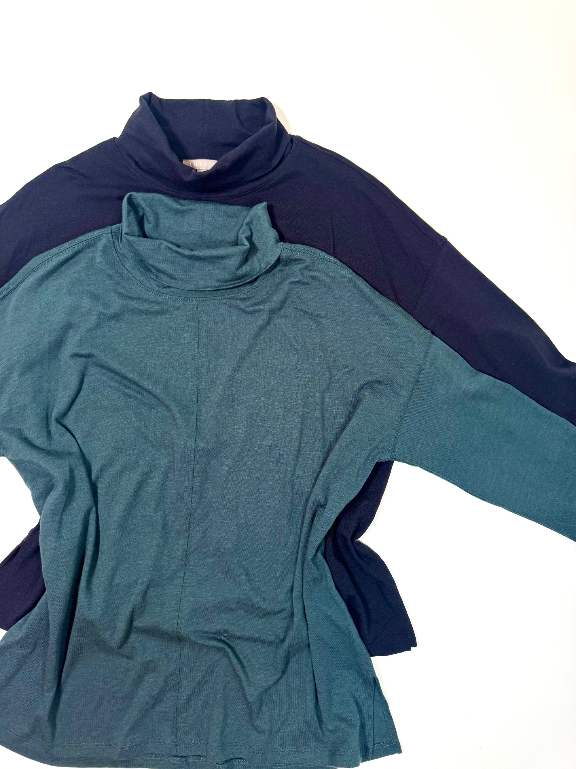 Black Lilla P Mock Neck Long sleeve