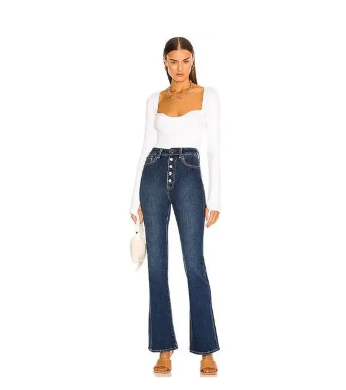 Pistola Dana Button Front Denim