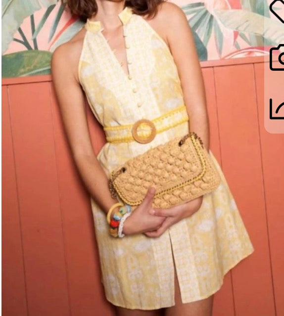 Anna Cate Etta Mini Dress in Lemon