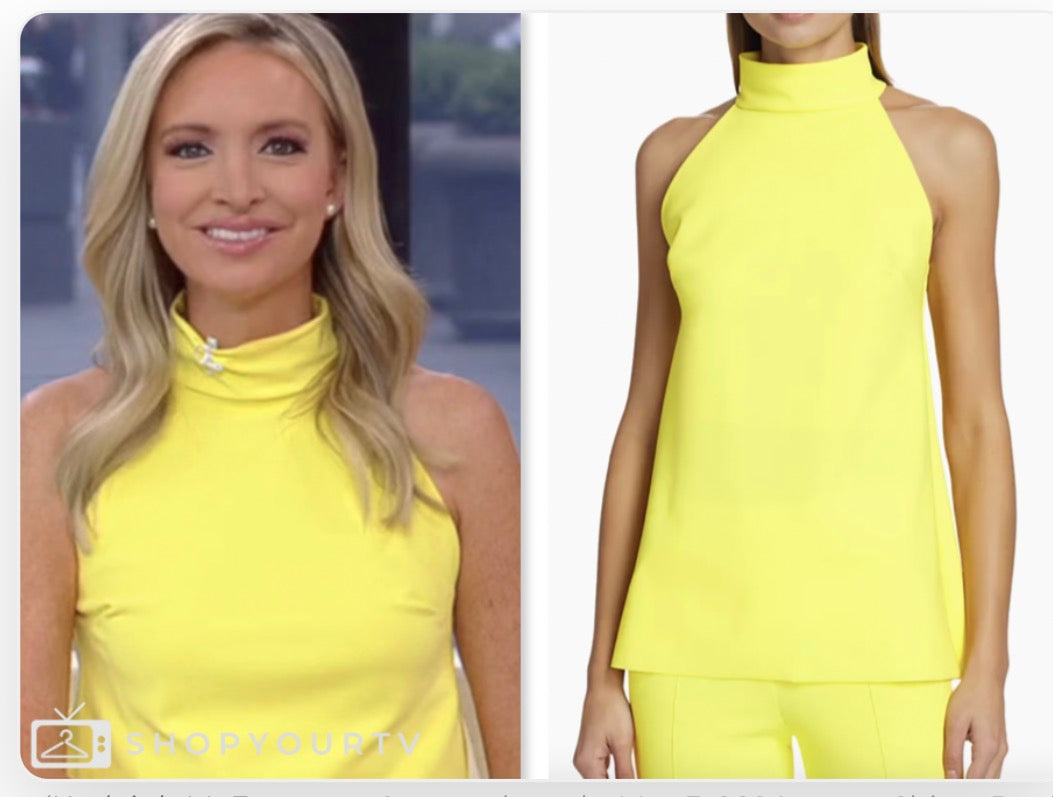 Chiara Boni La Petite Robe - Tiffy Halter Blouse in Canary Yellow