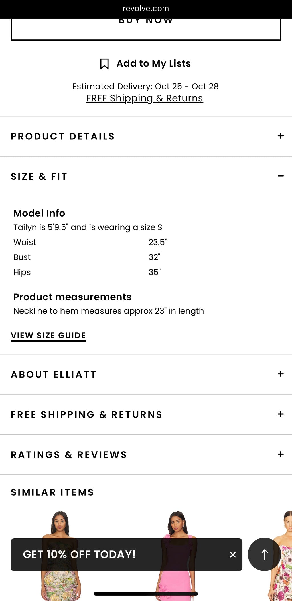 Elliatt Nala Marble Strapless Mini Dress