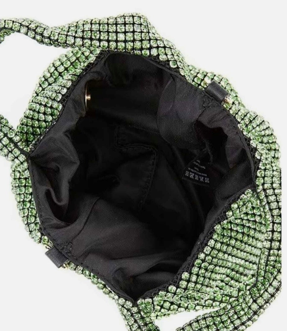 NWT Green Shanti Crystal Bag