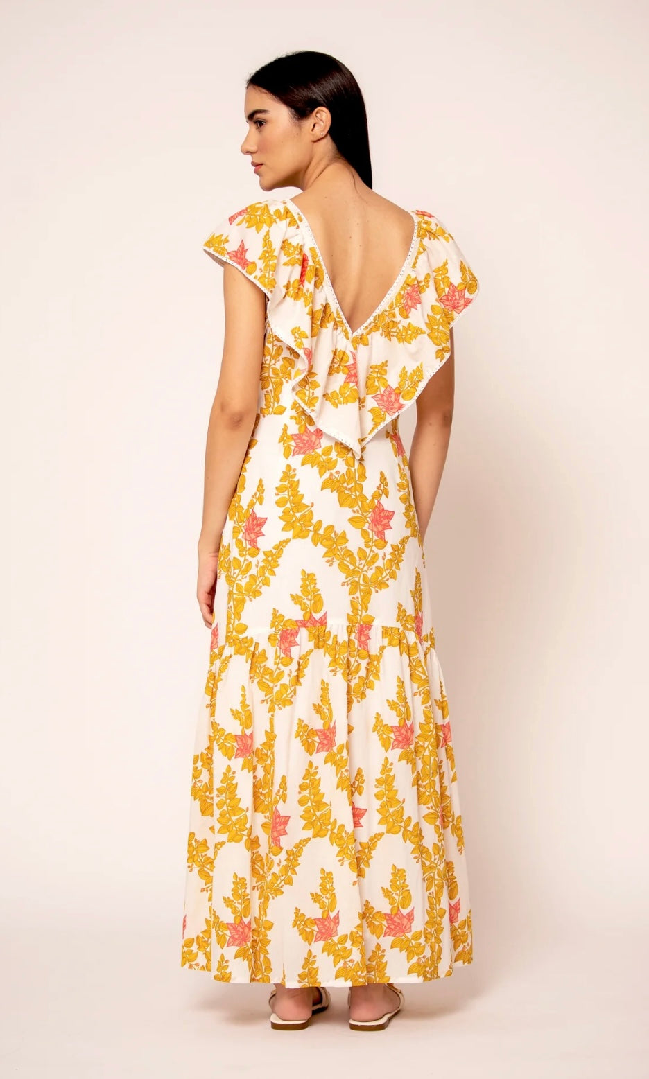1814 Ella Dress in Bougainvillea Yellow