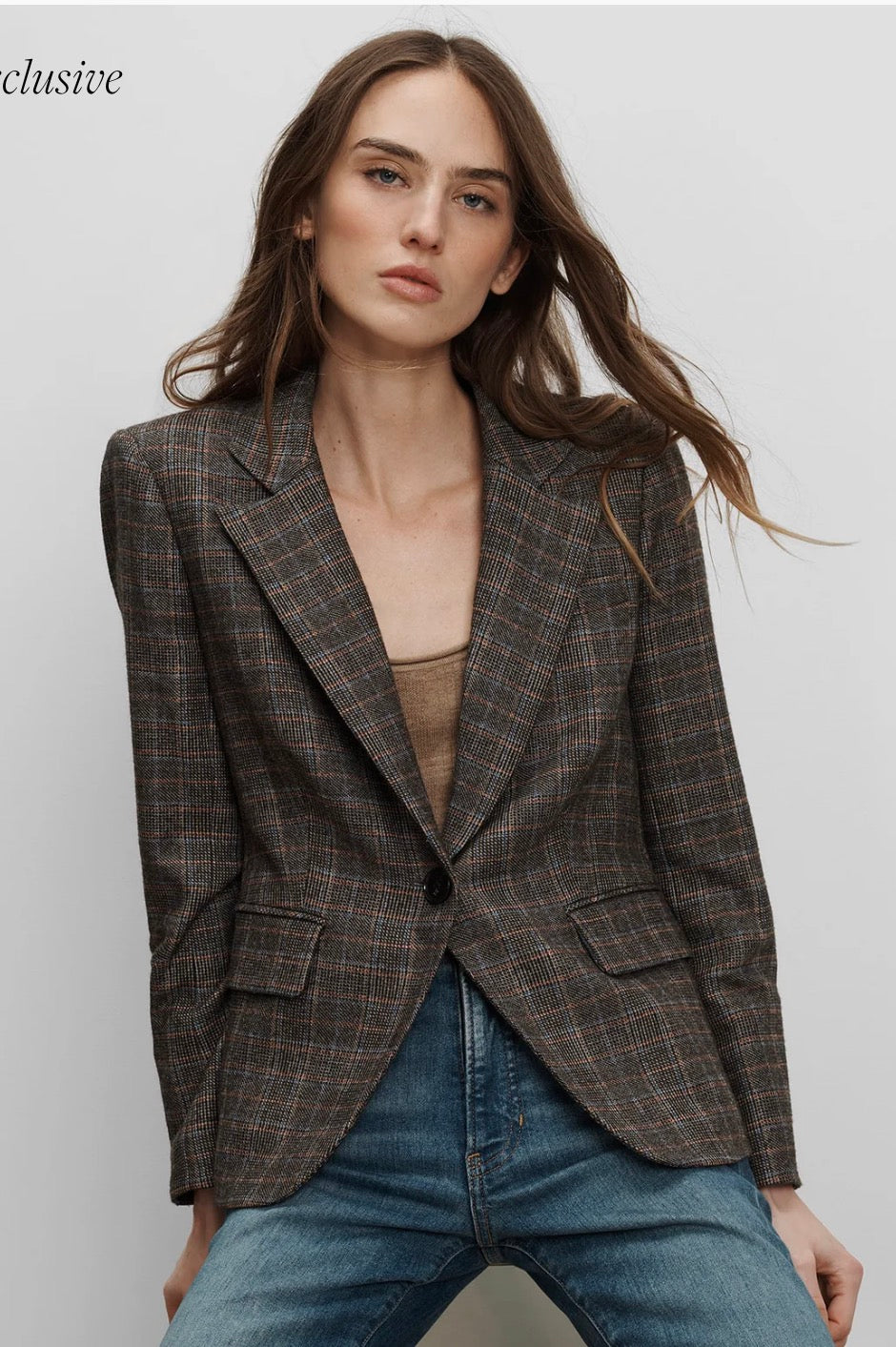 Veronica Beard Tyra Plaid Dickey Jacket