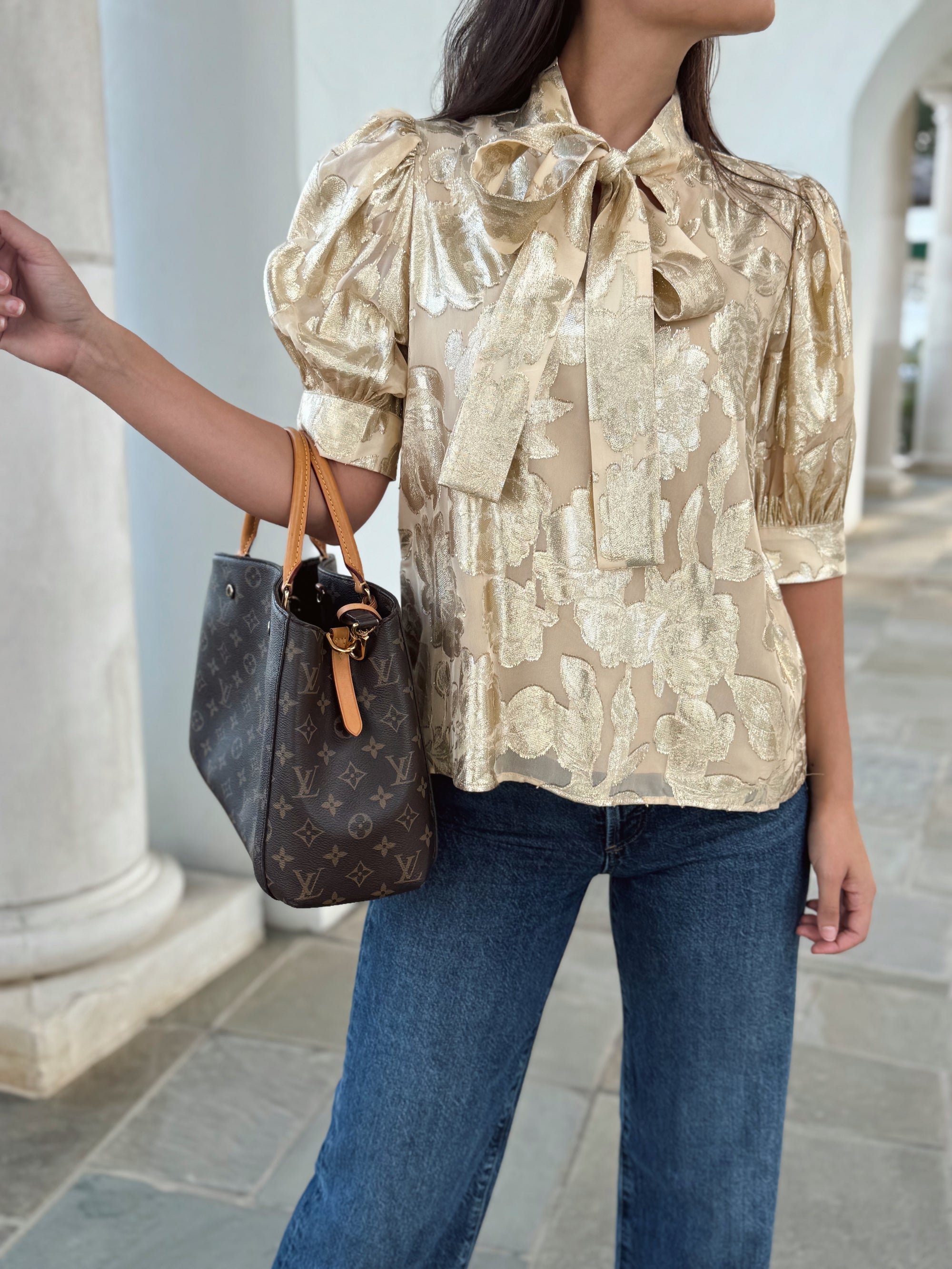 NWT S’edge Gold Celeste Top