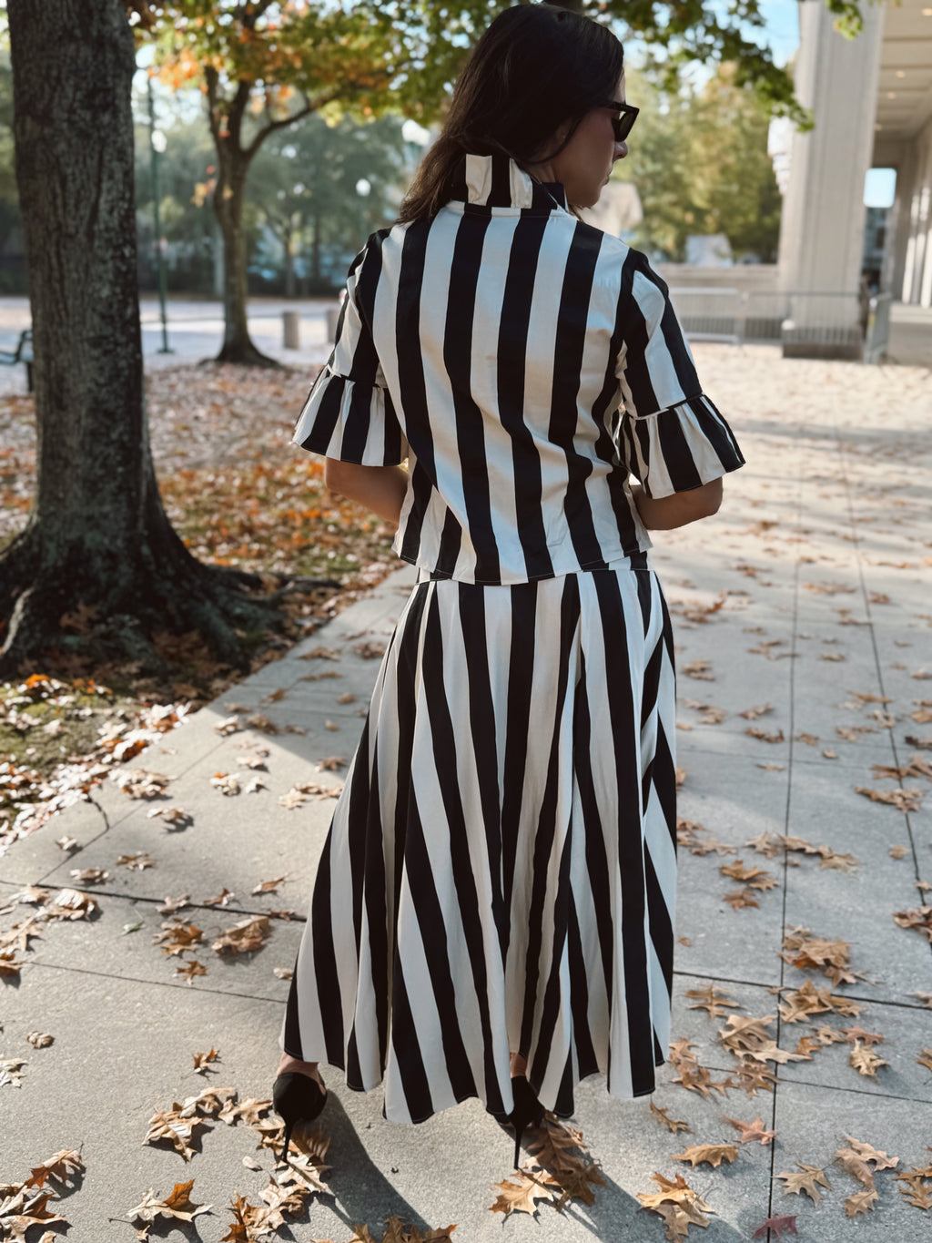 S’edge Black and White Striped Top