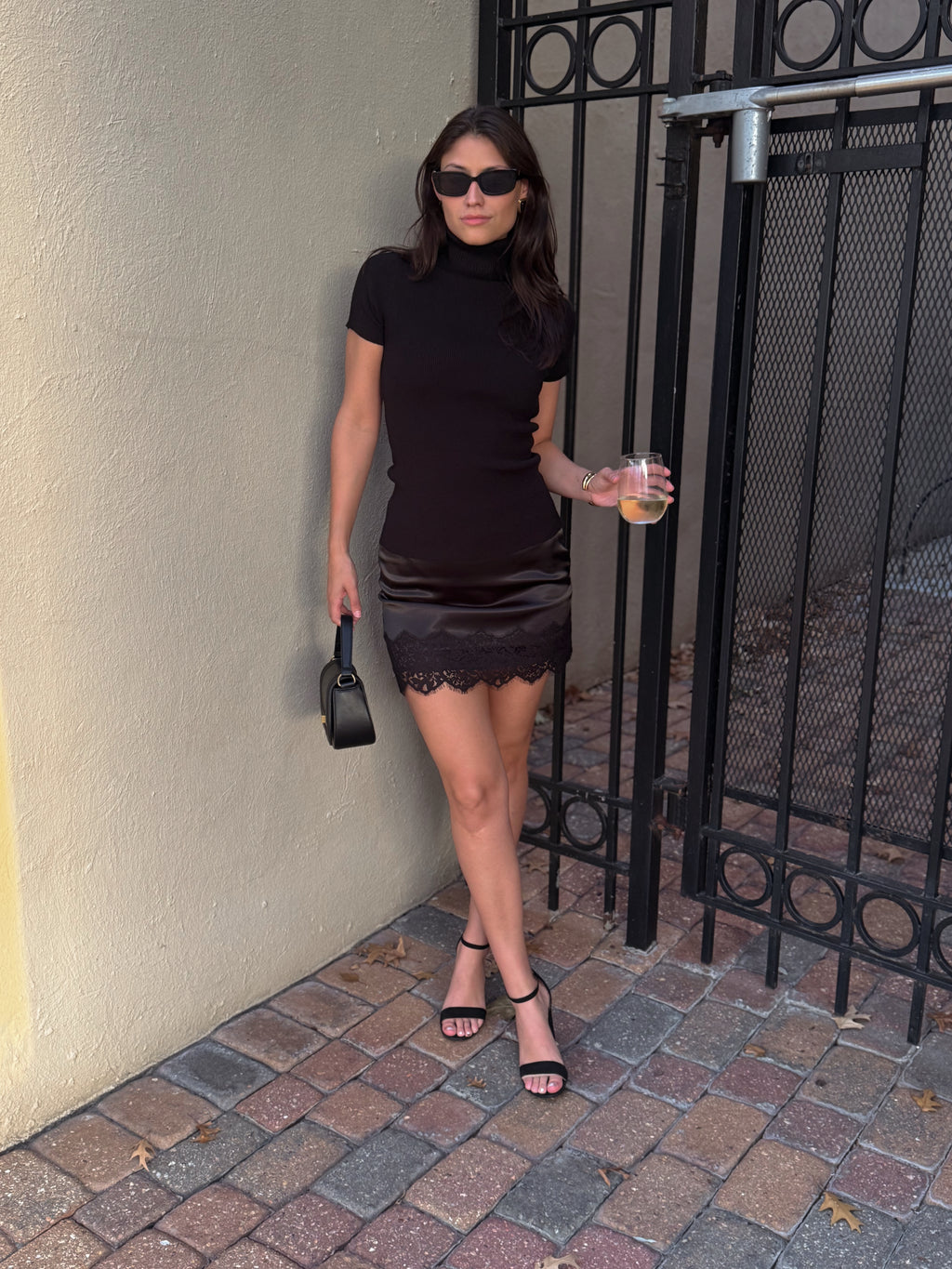 Black Mock Neck Sweater