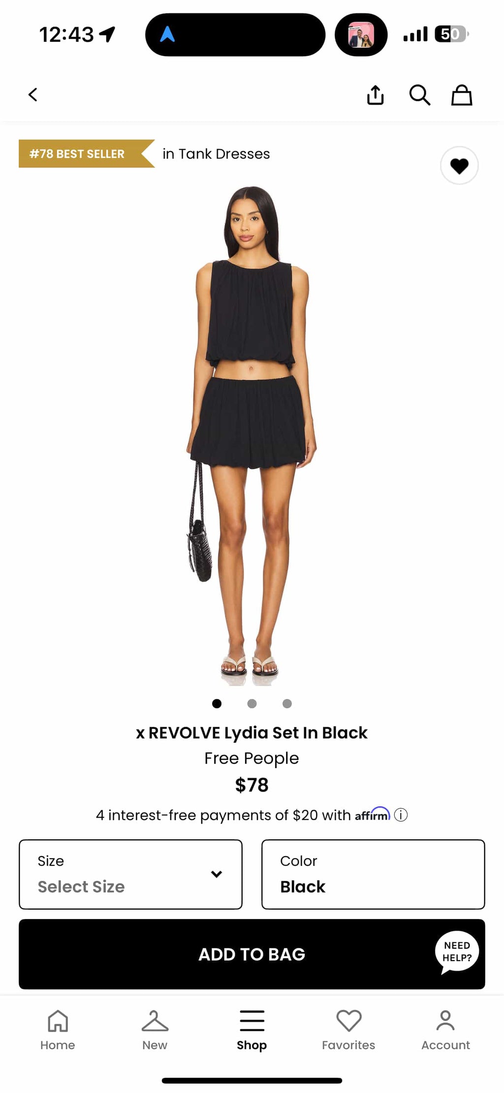 Revolve x FP Lydia Set in Black