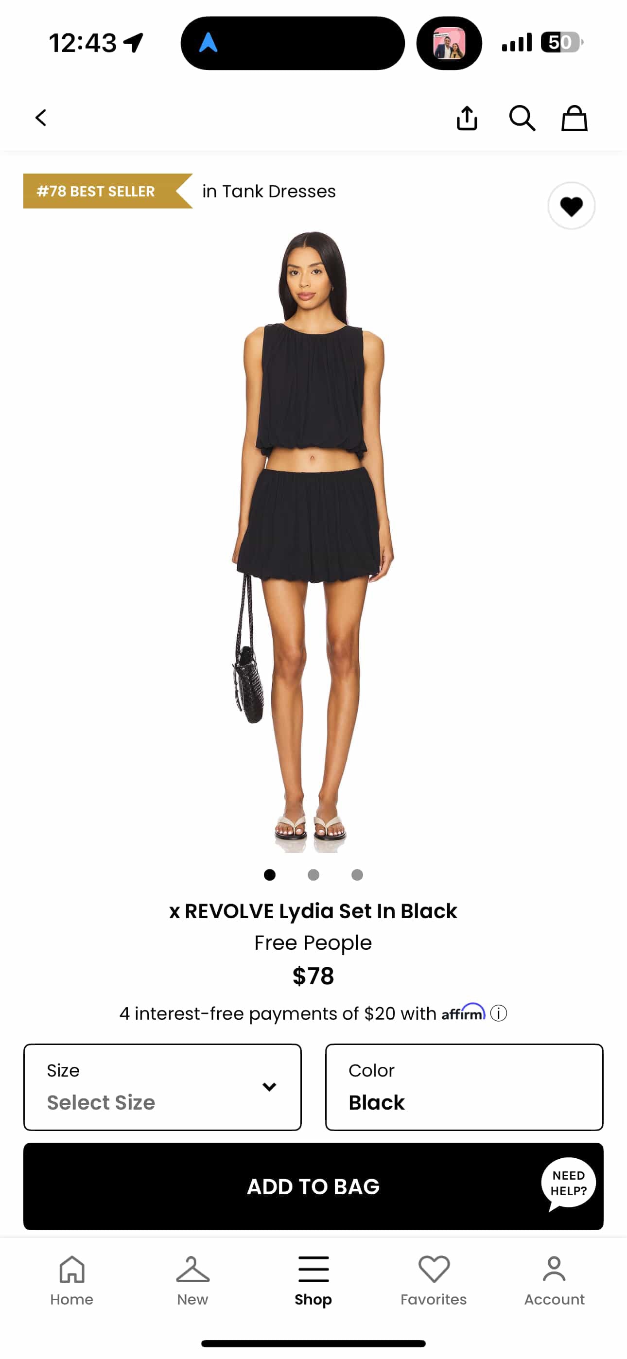 Revolve x FP Lydia Set in Black