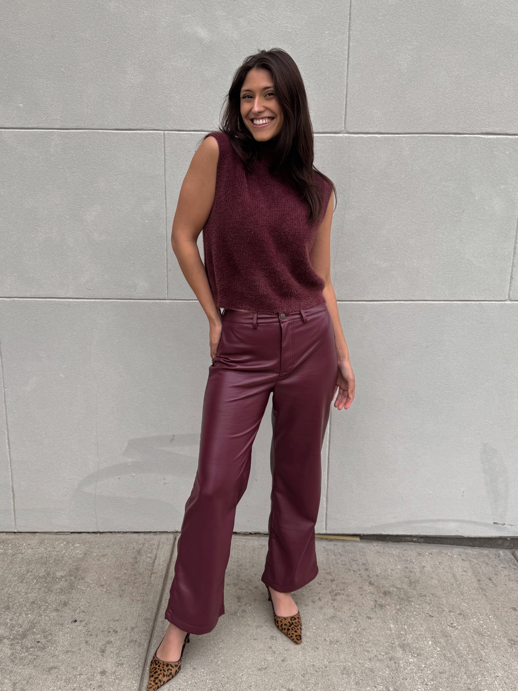 Burgundy Problem Solver Pants