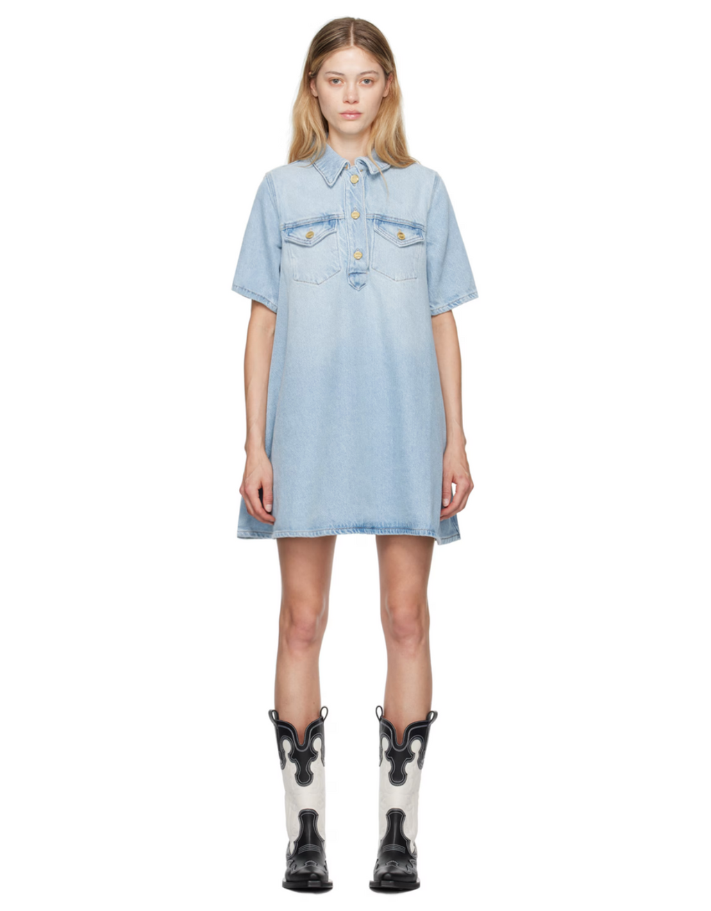 Ganni Denim Mini Dress