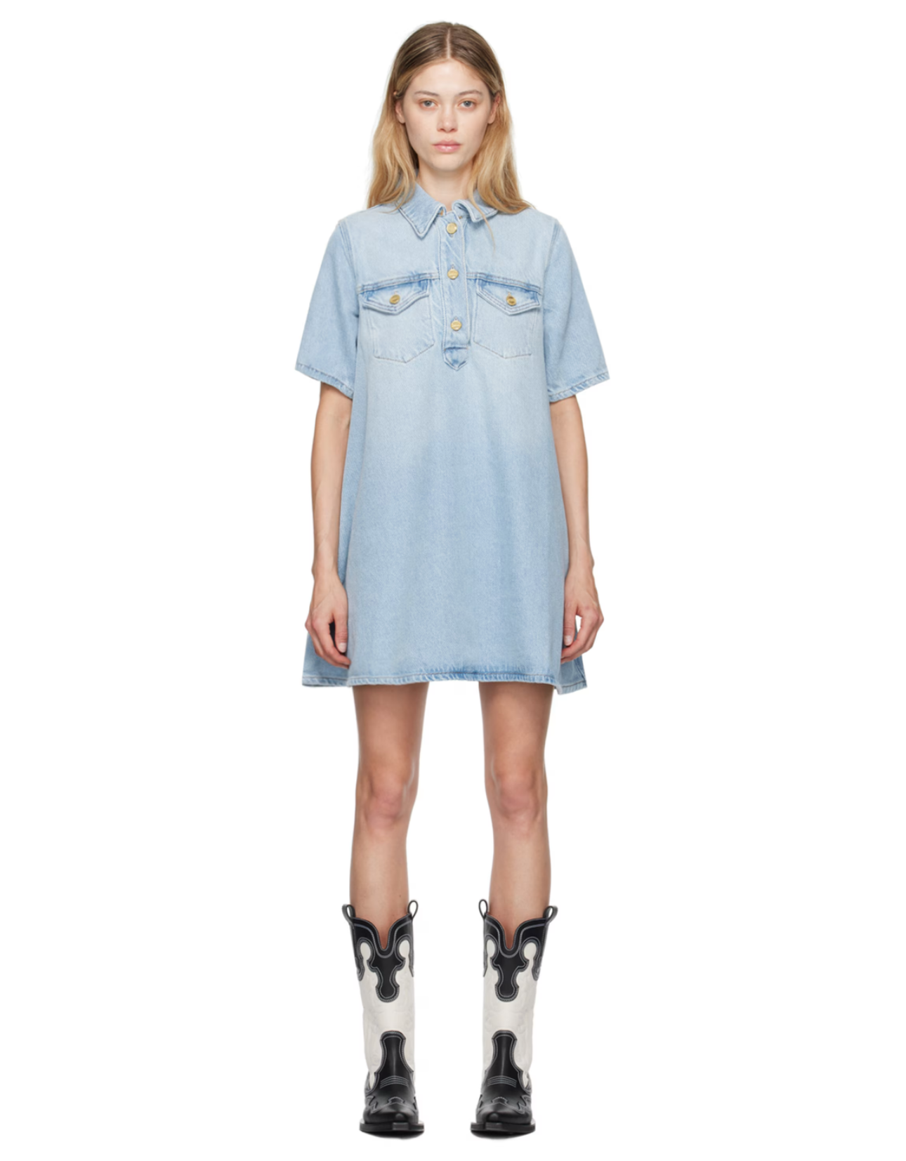 Ganni Denim Mini Dress