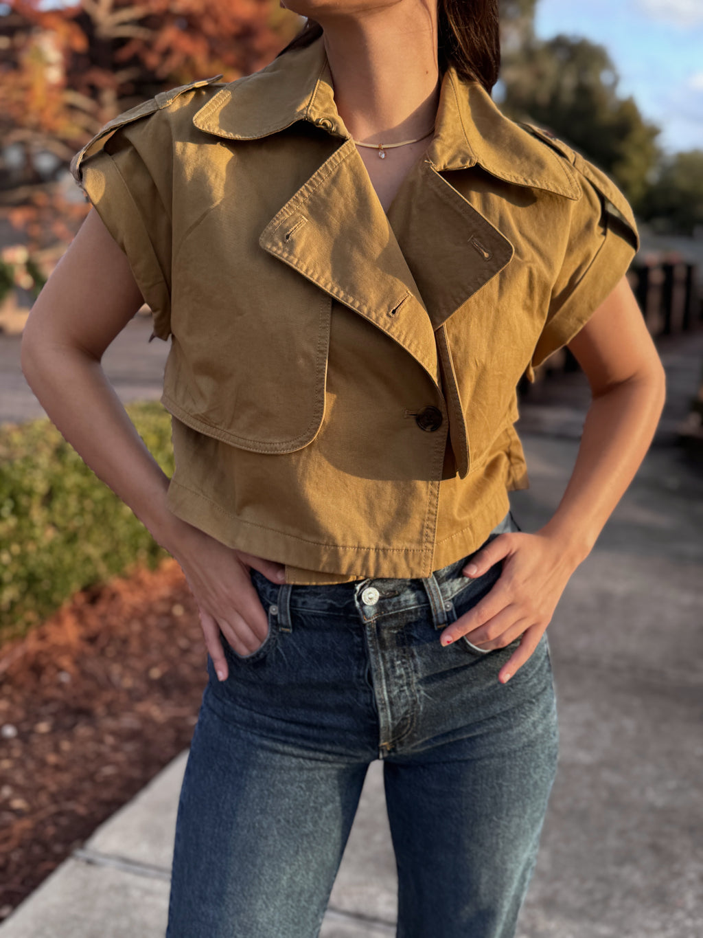 Banana Republic Short Sleeve Trench