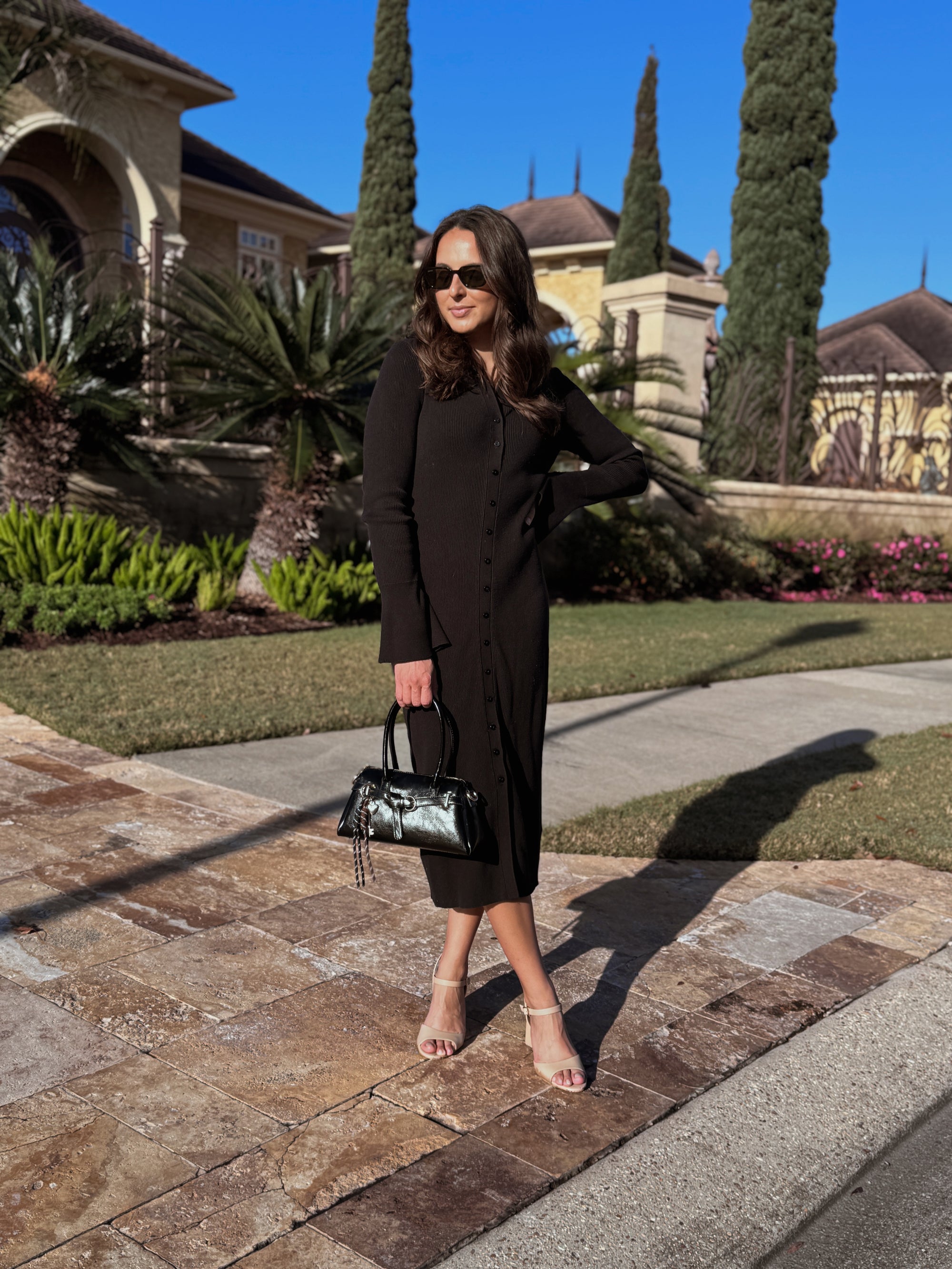 Paige Sundara Black Midi