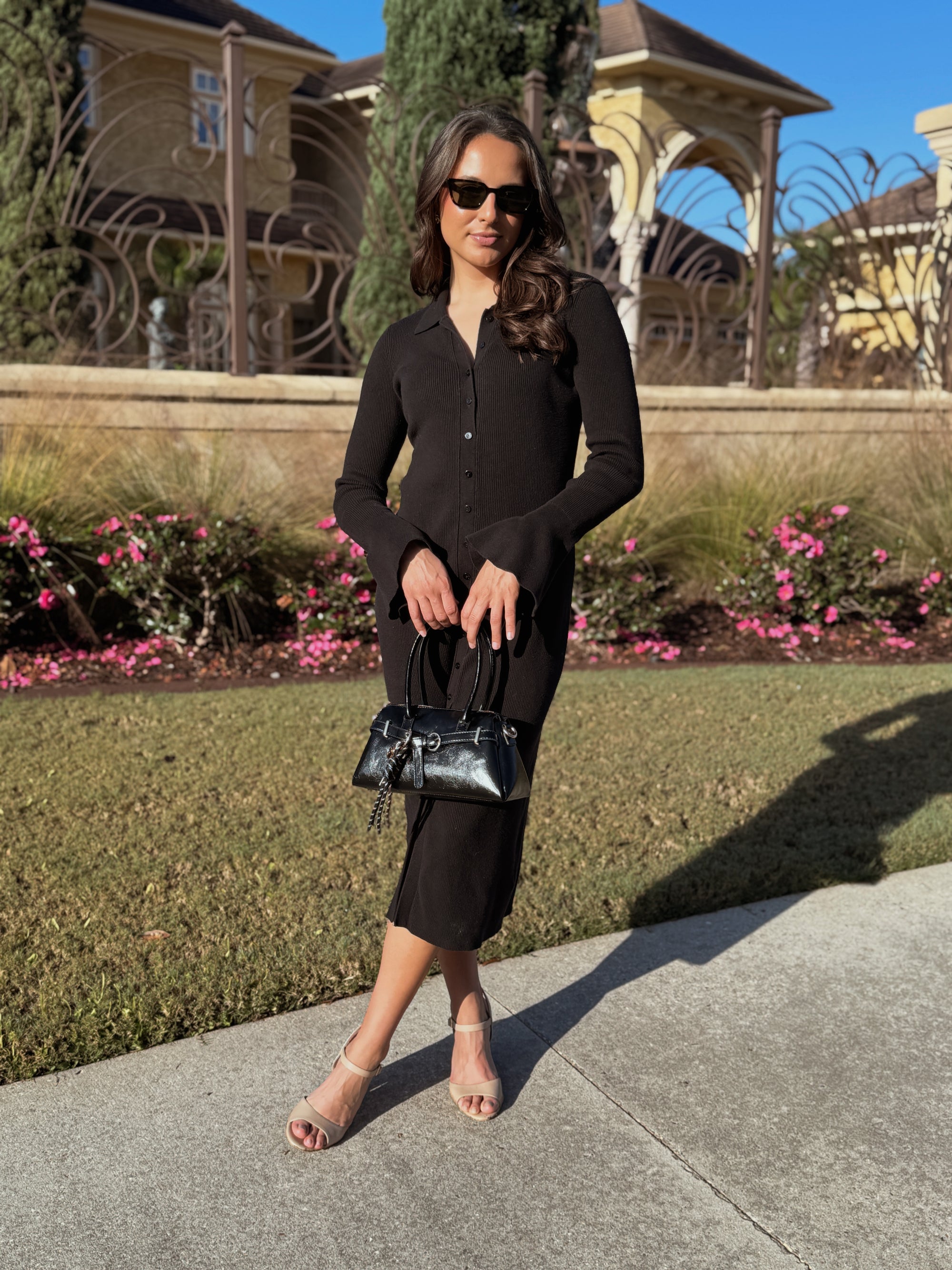 Paige Sundara Black Midi