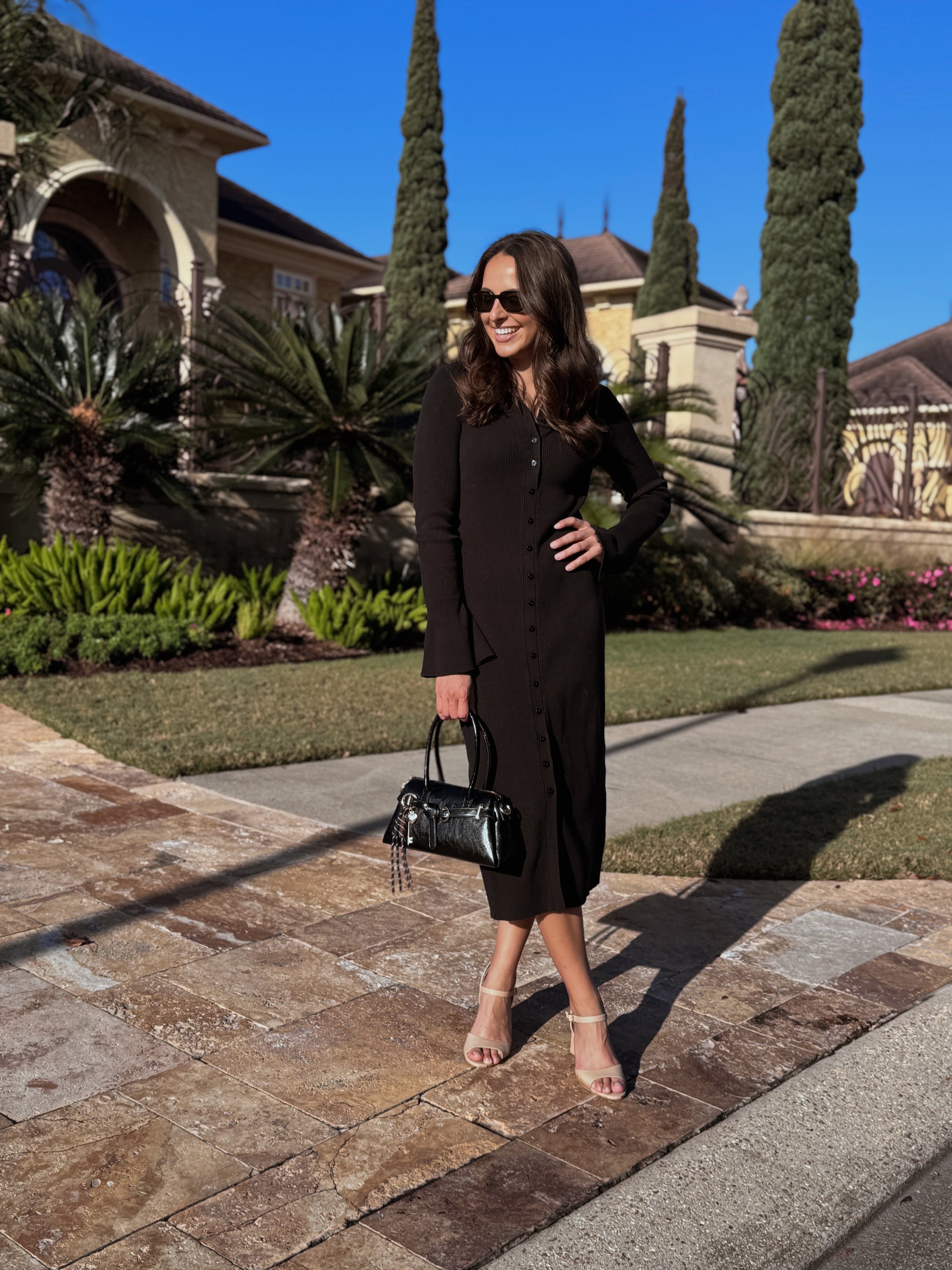 Paige Sundara Black Midi