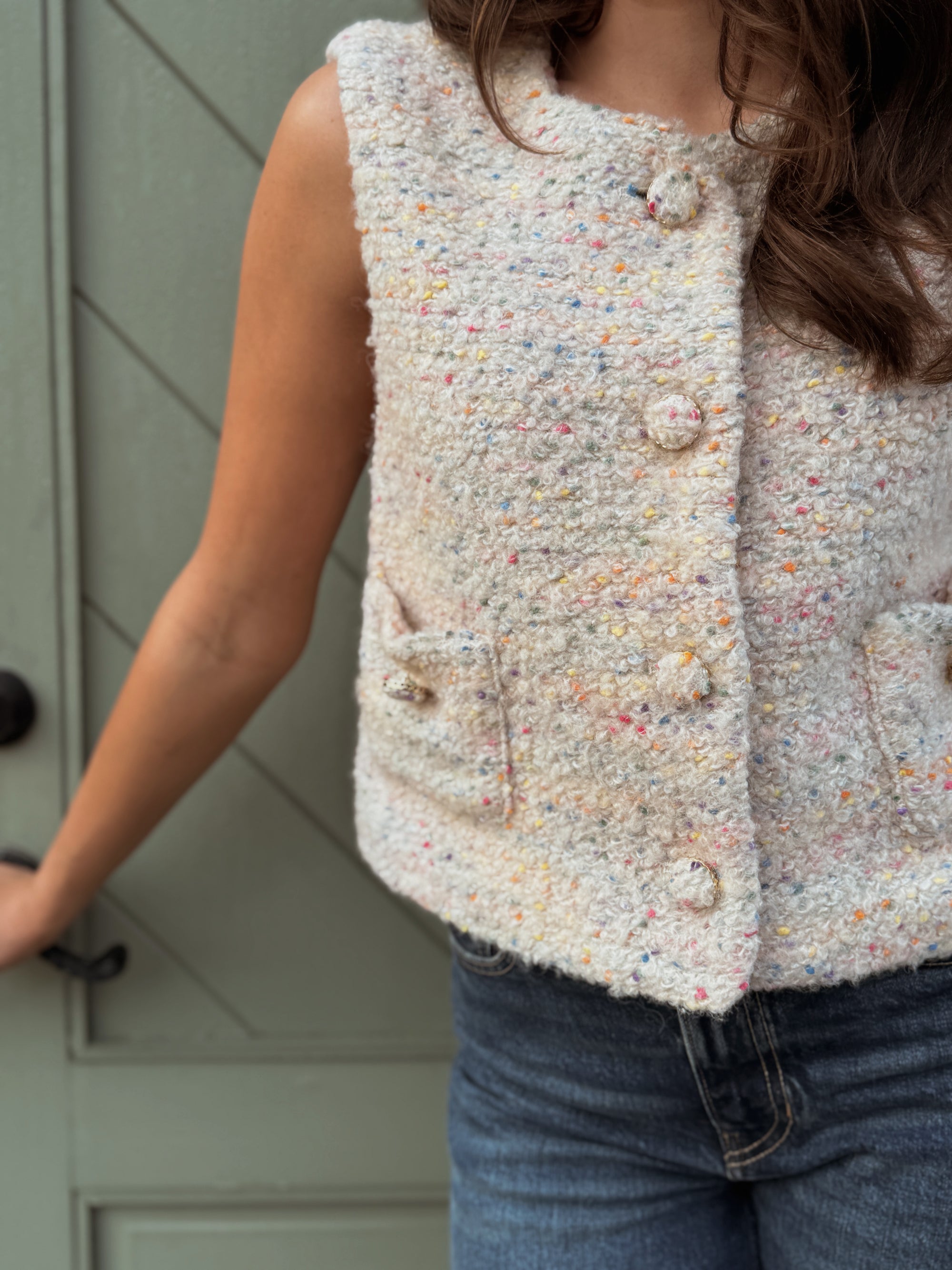 Eloise Knit Multi-Color Vest