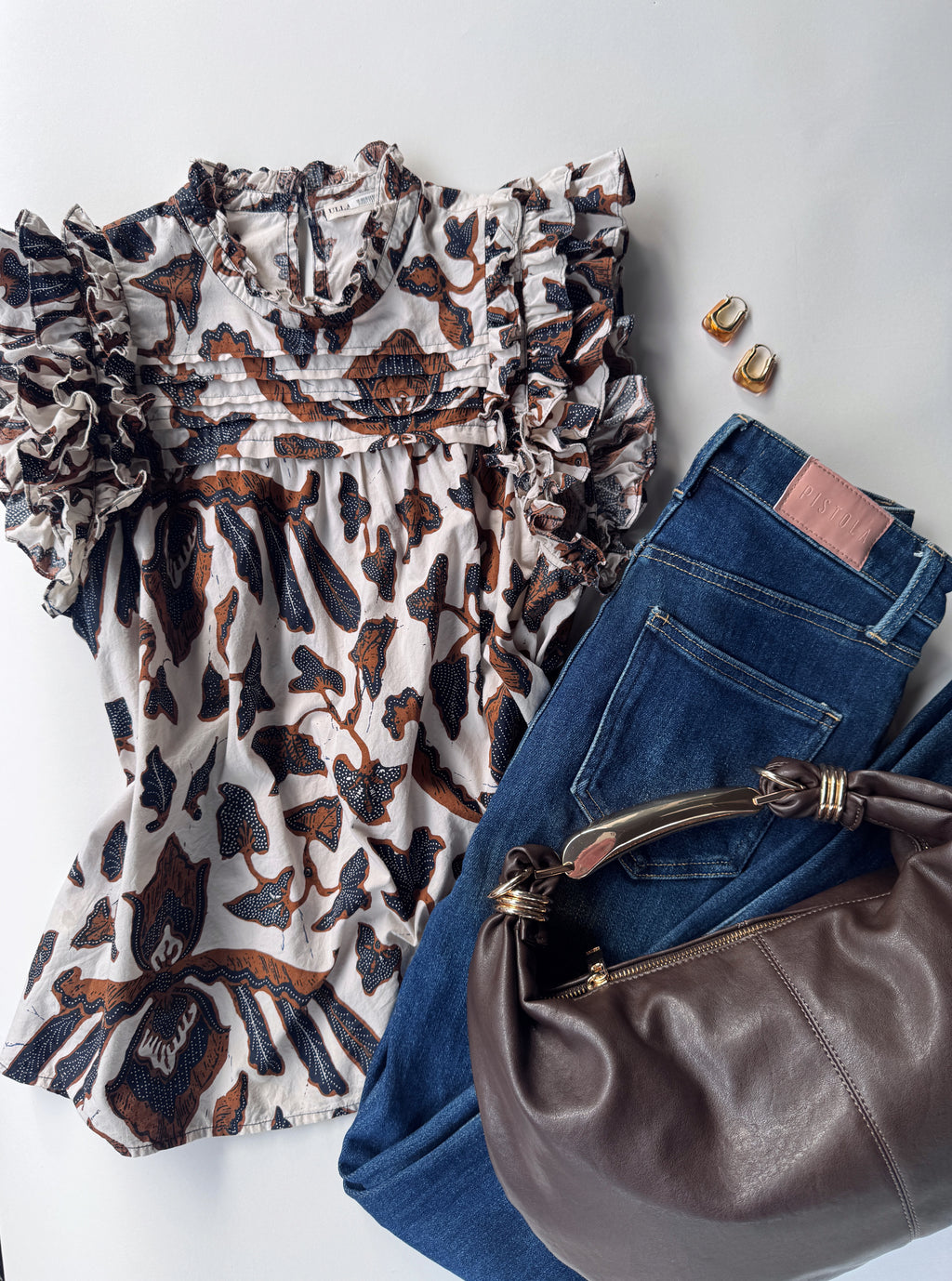Pistola Dana Button Front Denim