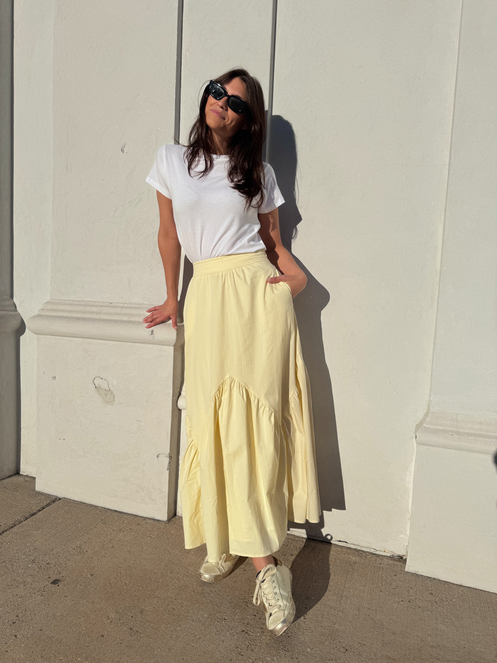Yellow Maxi Skirt