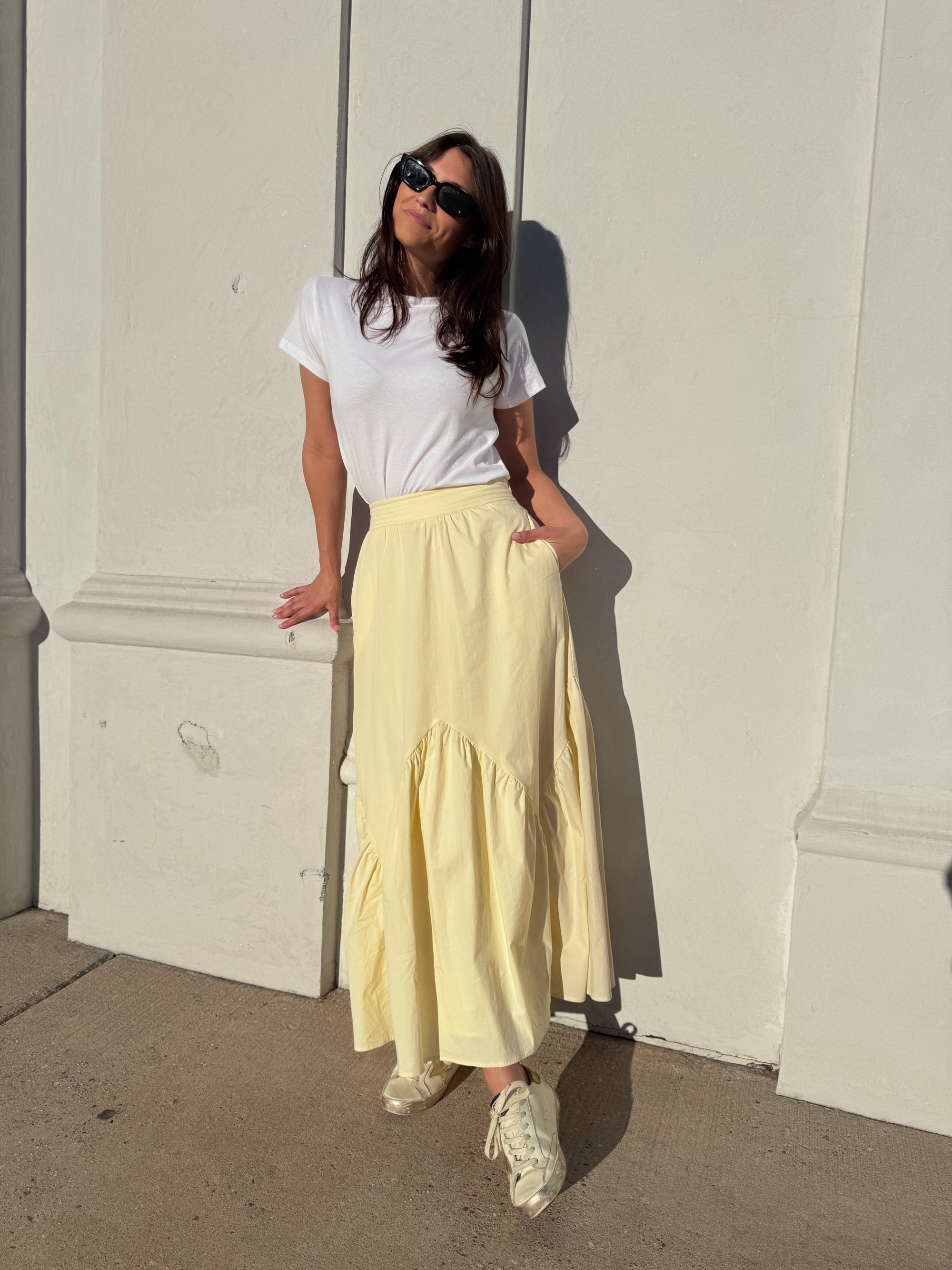 Yellow Maxi Skirt