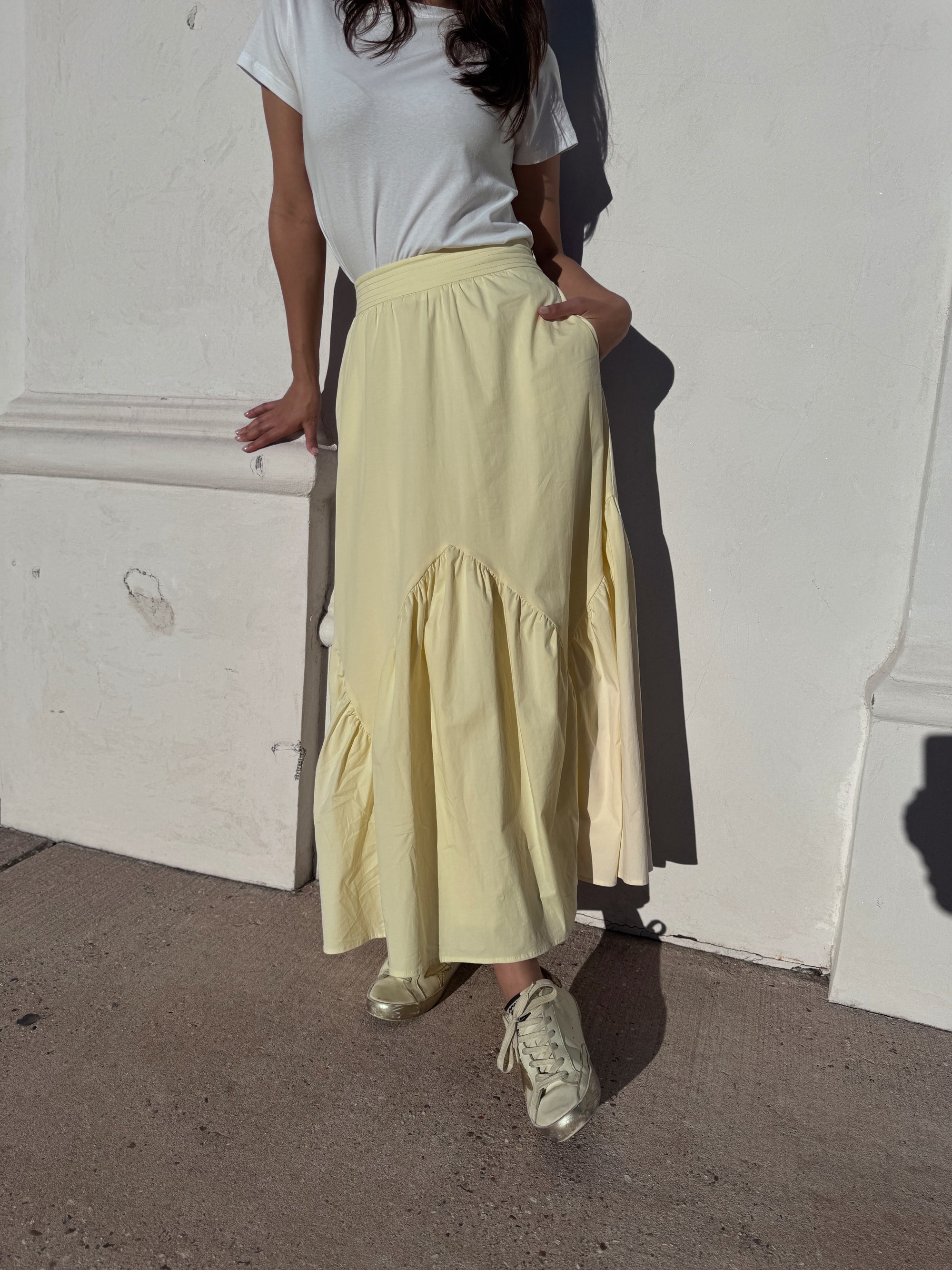 Yellow Maxi Skirt