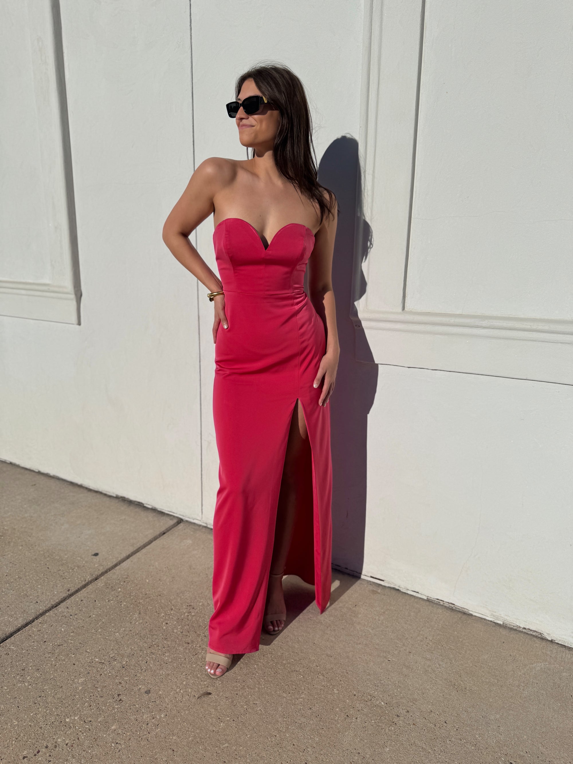 NBD Hot Pink Mandy Gown