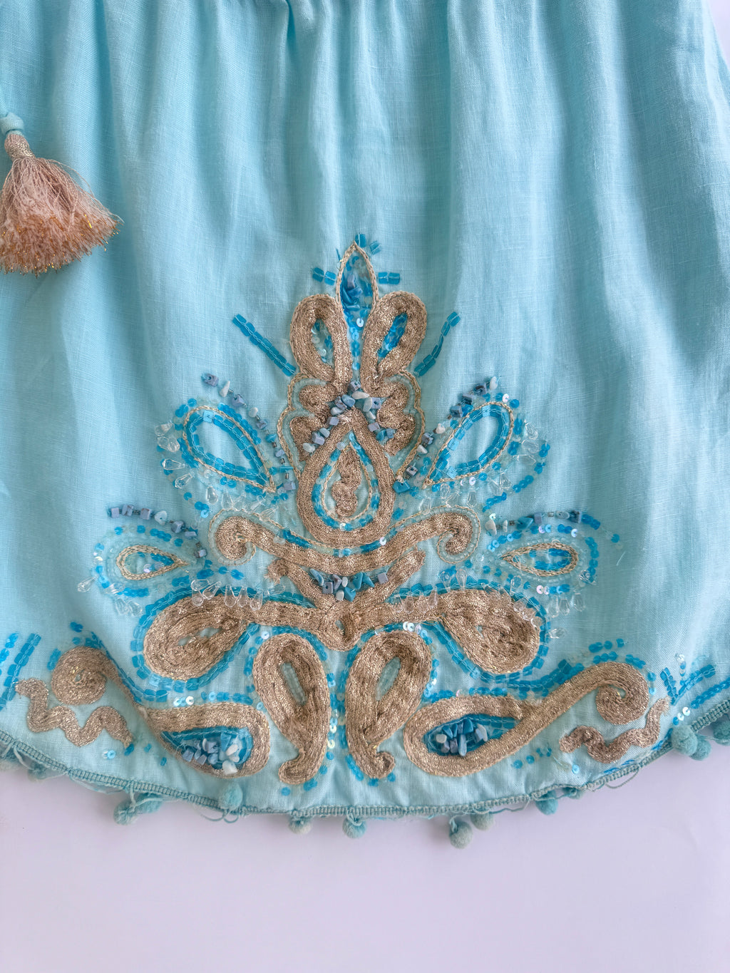 Calypso St. Barth Strapless Beaded Mini