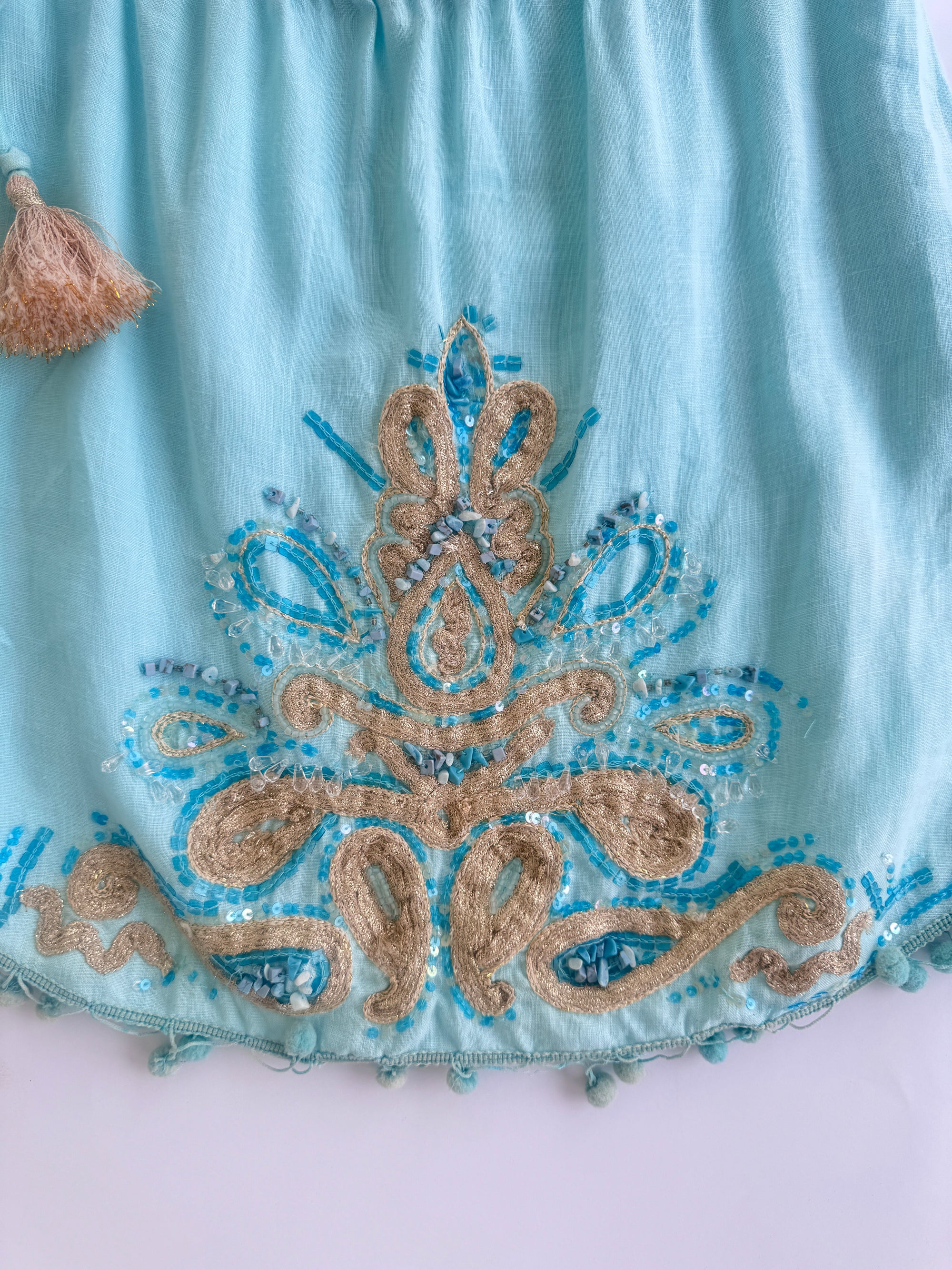 Calypso St. Barth Strapless Beaded Mini