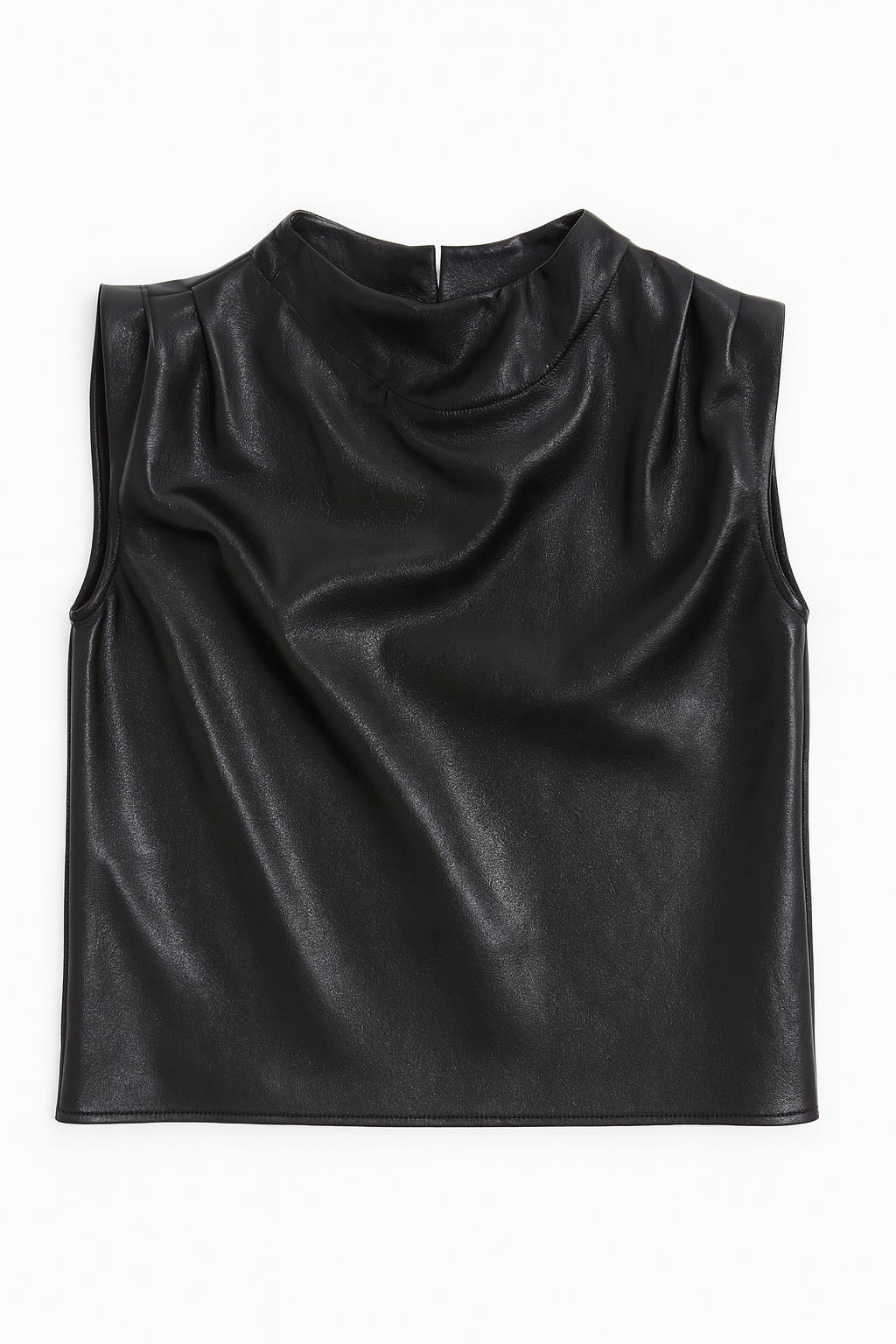 NWT Faux Leather Top