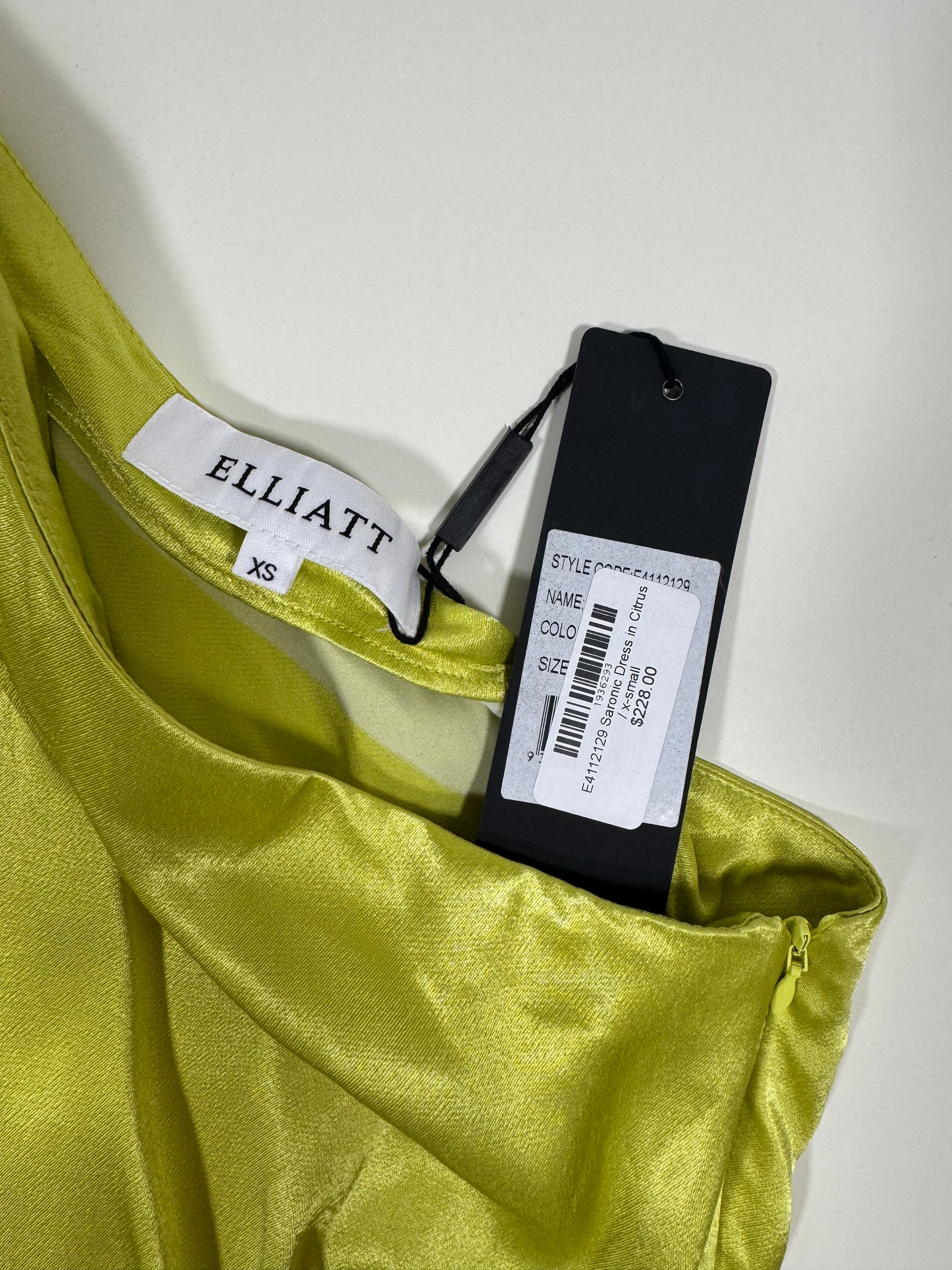 NWT Elliatt Citrus One Shoulder Dress